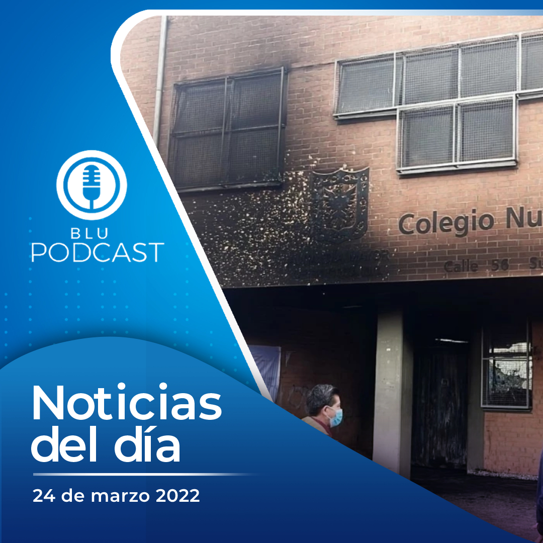 Encapuchados prendieron fuego a un colegio en la localidad de Bosa mientras se realizaba una protesta pacífica