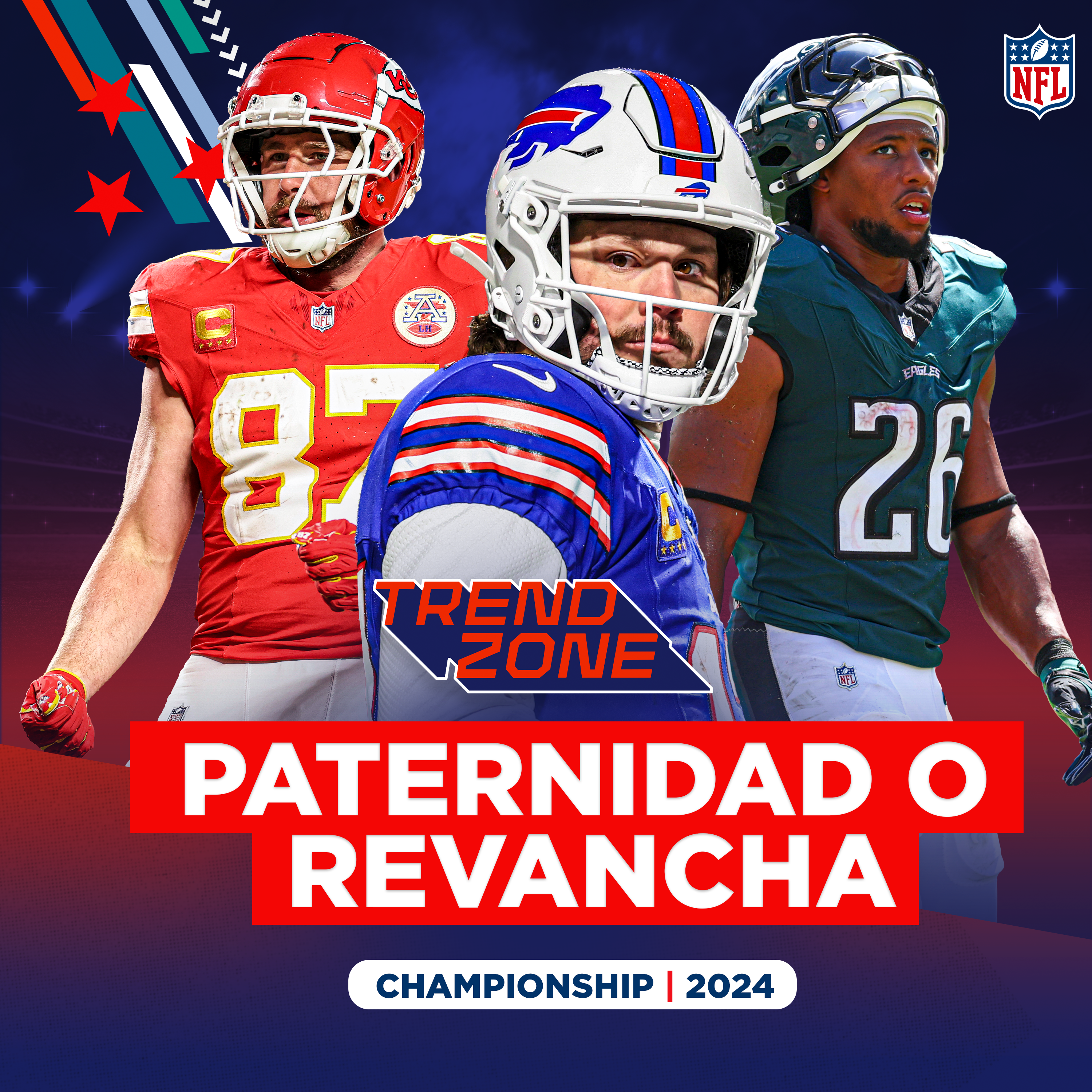 Imagen de Bills y Allen, con la FÓRMULA, pero CUIDADO con Mahomes y Kelce; ¿Saquon o Daniels? Batalla FINAL