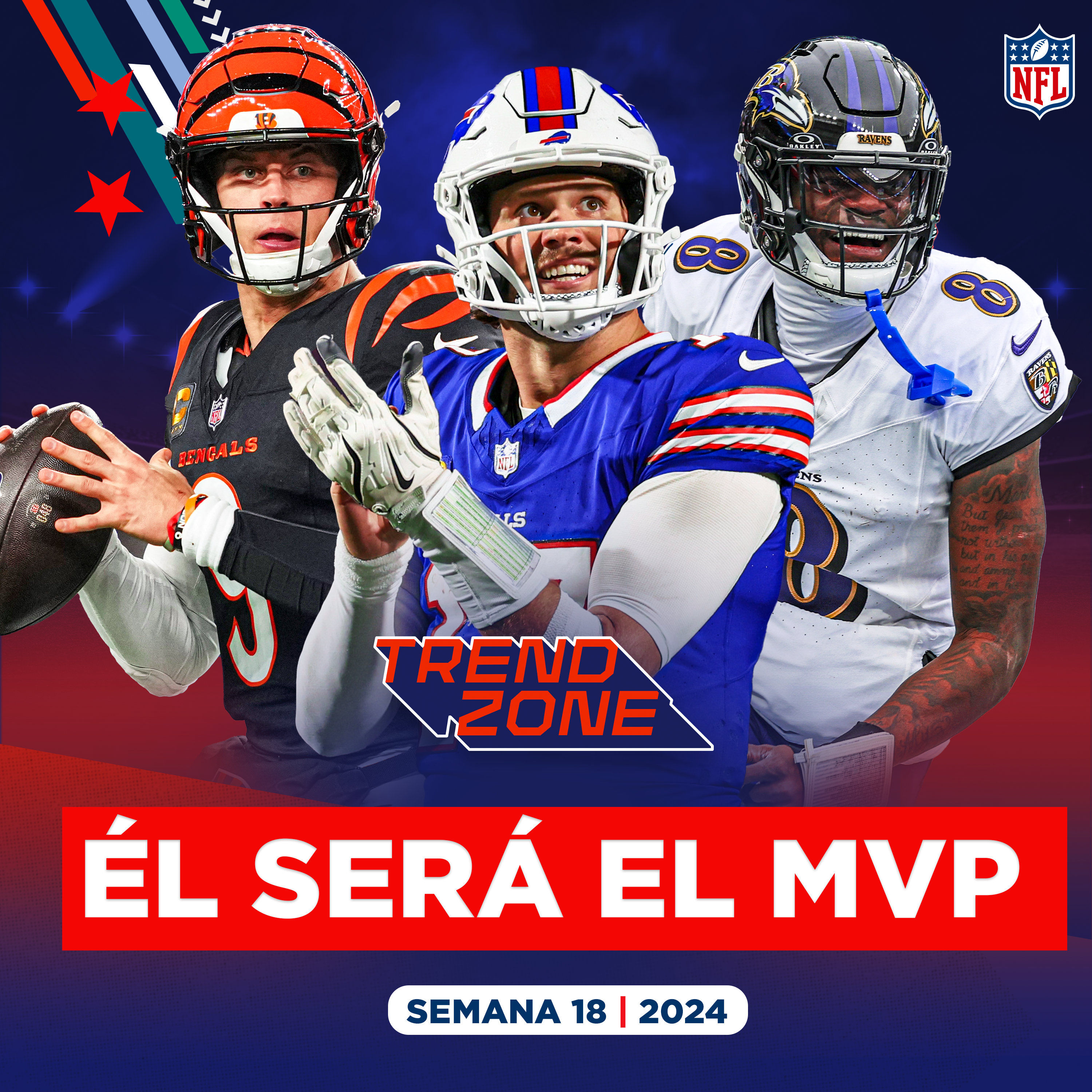 Imagen de Allen, Lamar, Burrow ¿quién merece más el MVP?; Packers huele a DECEPCIÓN; RESPETO para los Vikings