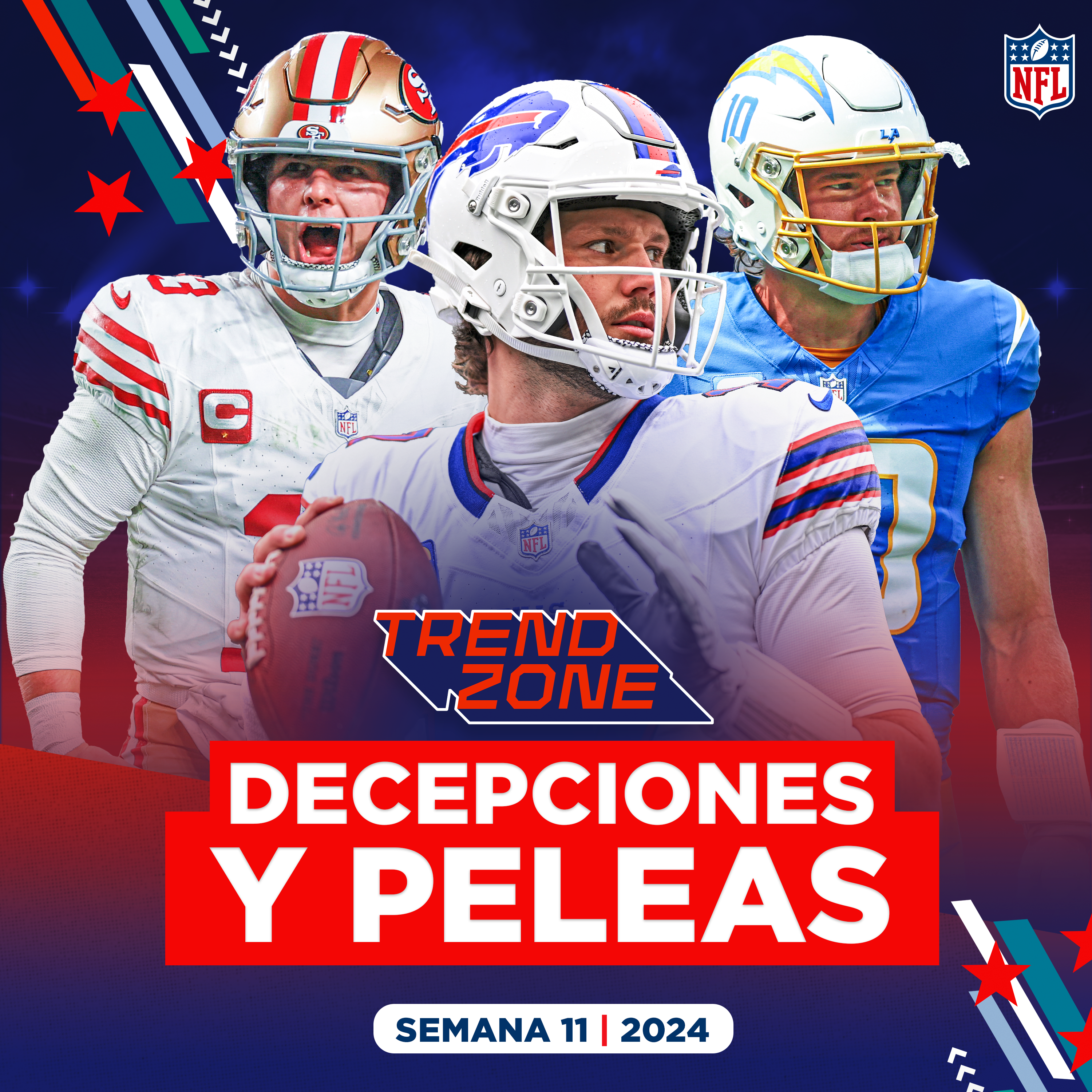 Las peores DECEPCIONES del año; Niners, a punto de PELEARSE entre ellos; Bills y Allen responden CON TODO