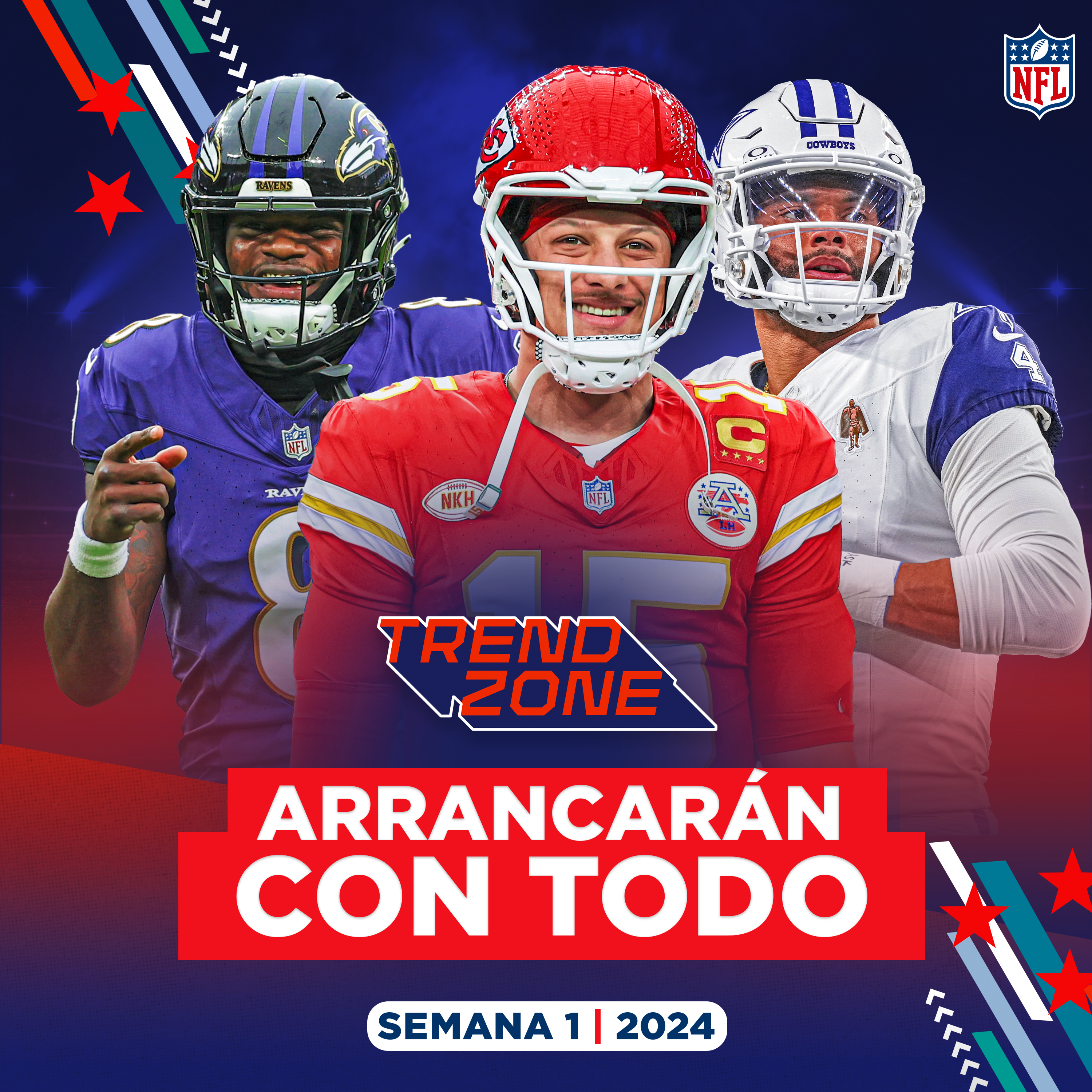 Imagen de Mahomes VENCERÁ otra vez a Lamar; Dallas en PROBLEMAS | Previa de la temporada NFL 2024