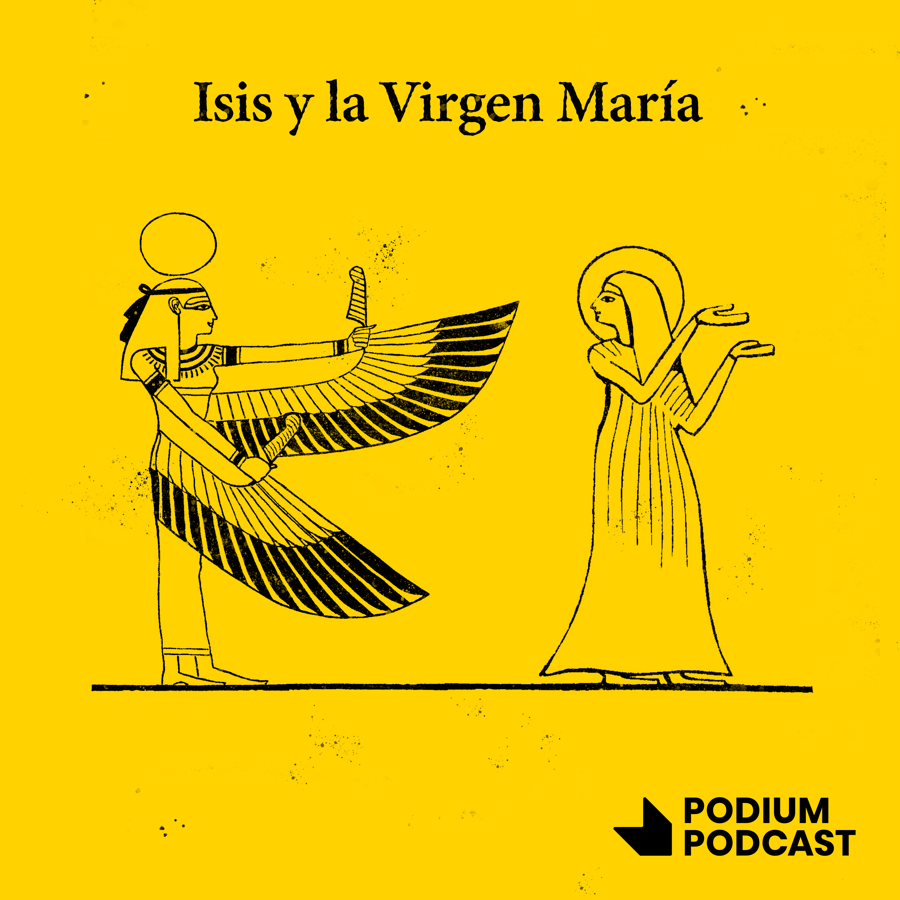 Imagen de Isis y la Virgen María