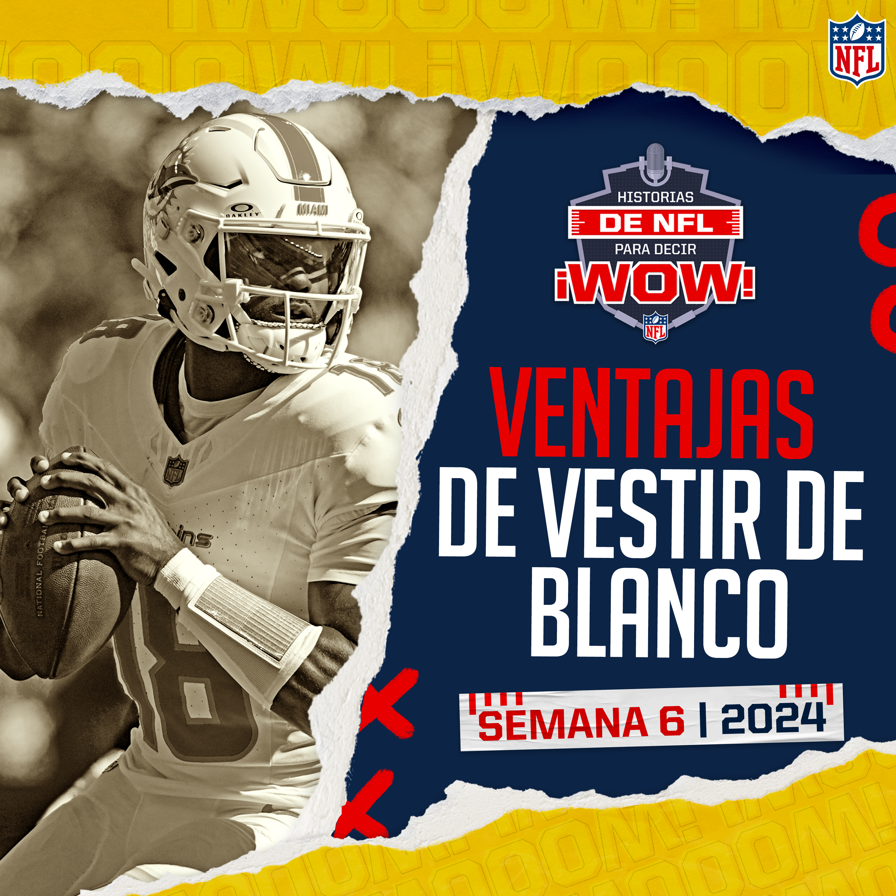 Imagen de Vestir de blanco y otras ventajas de local en la NFL