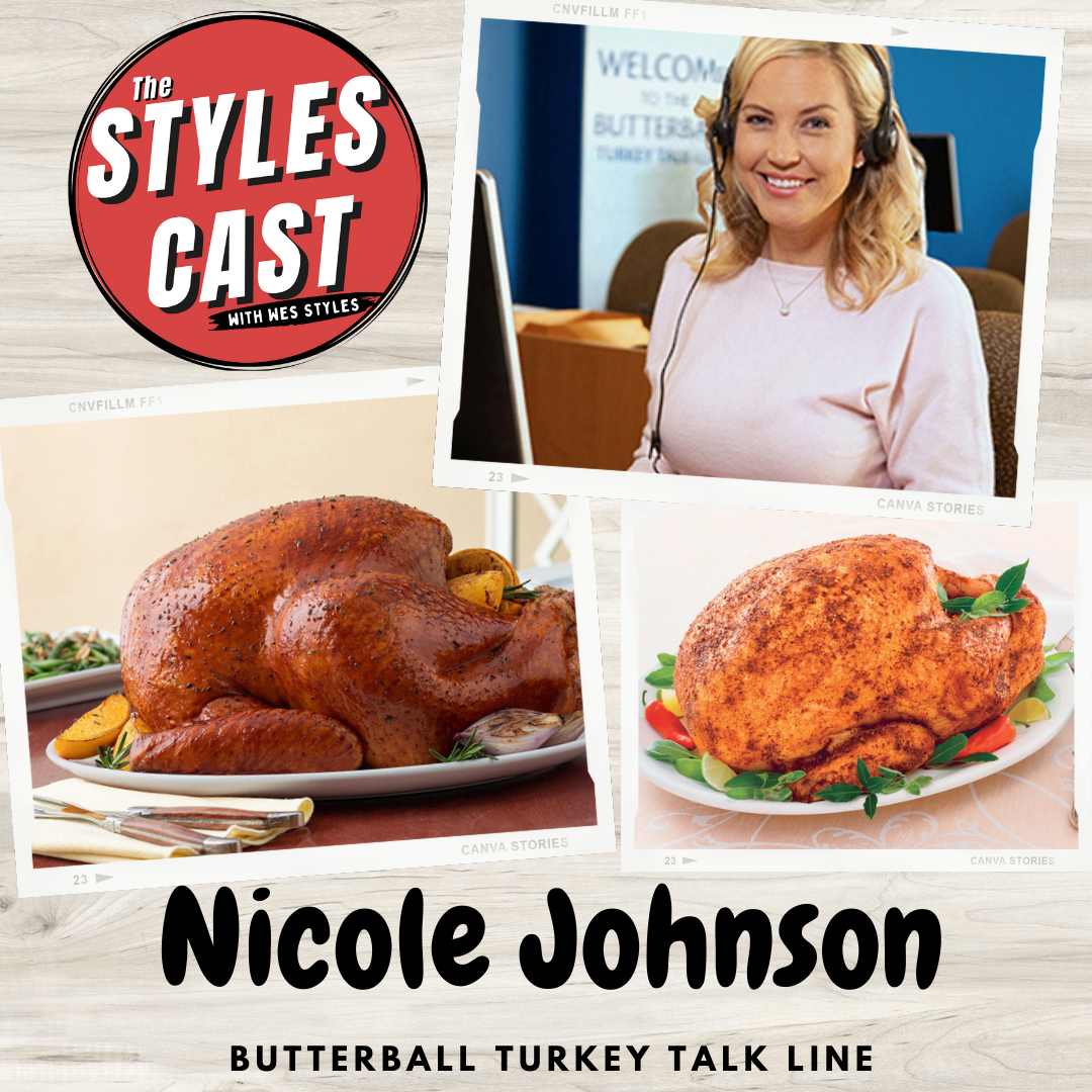 Styles Cast: Nicole Johnson with Butterball Turkey Talk Line