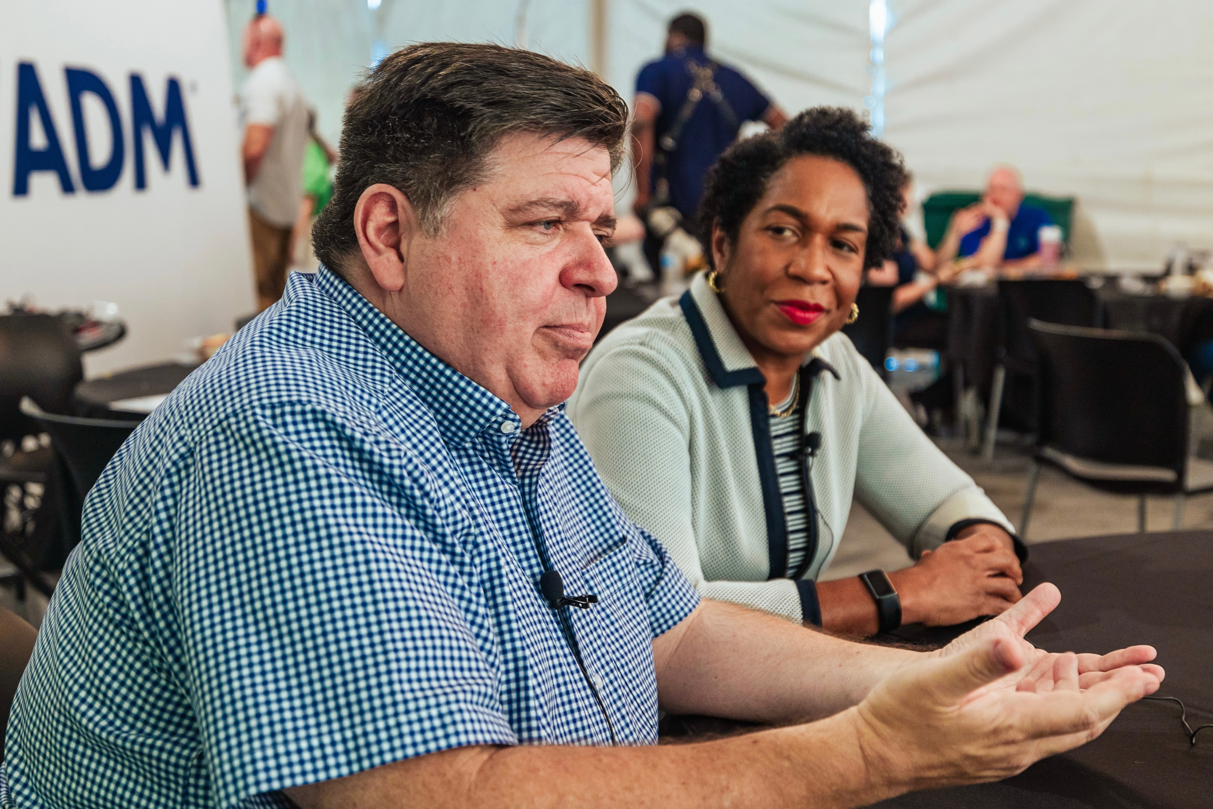 Governor JB Pritzker and Lt. Gov Juliana Stratton - Aug 30, 2023