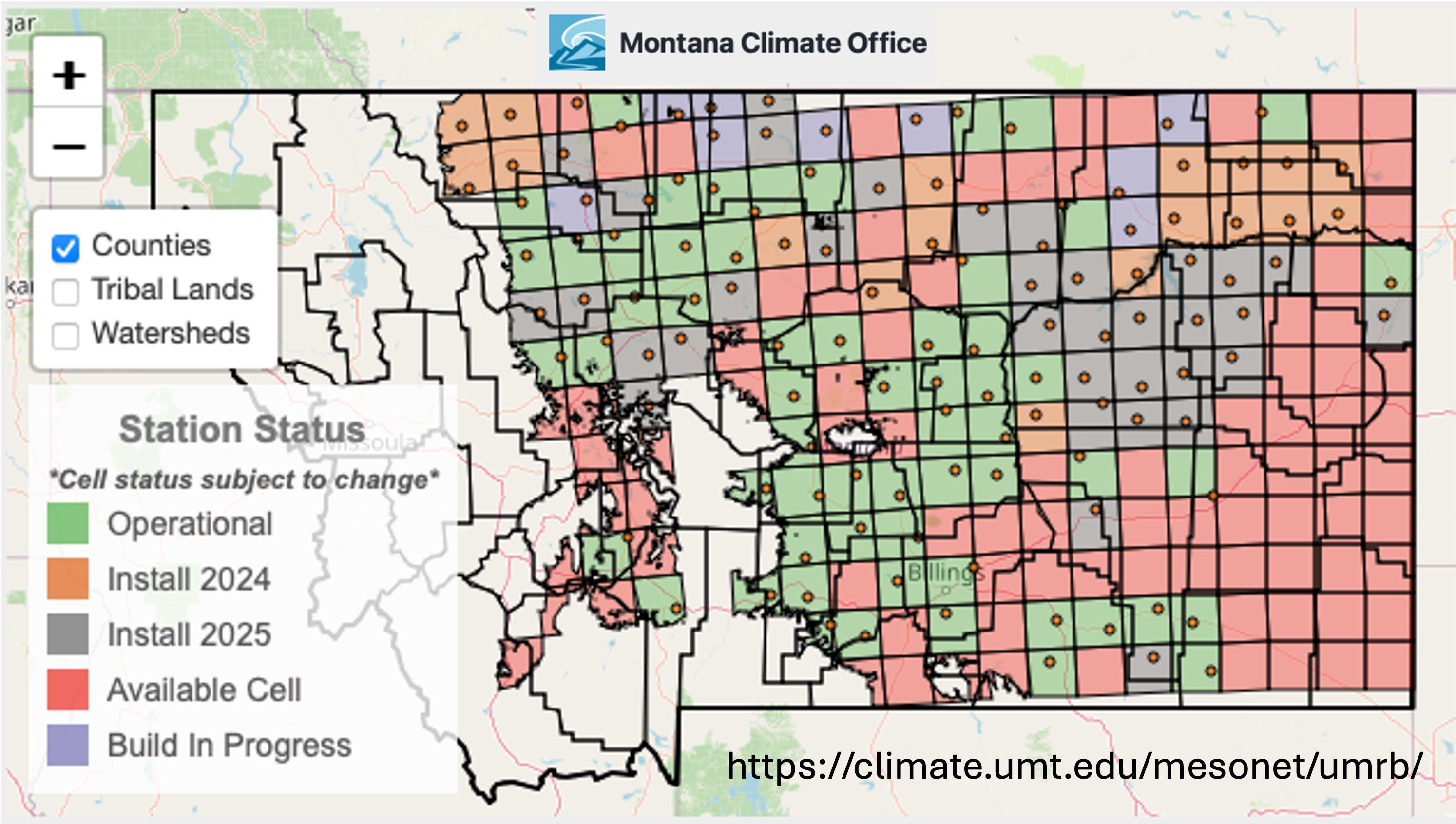 MT Mesonet Dashboard Provides Weather and Climate information for Farmers and Ranchers