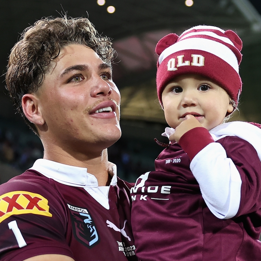 Reece Walsh's emotional tribute to daughter