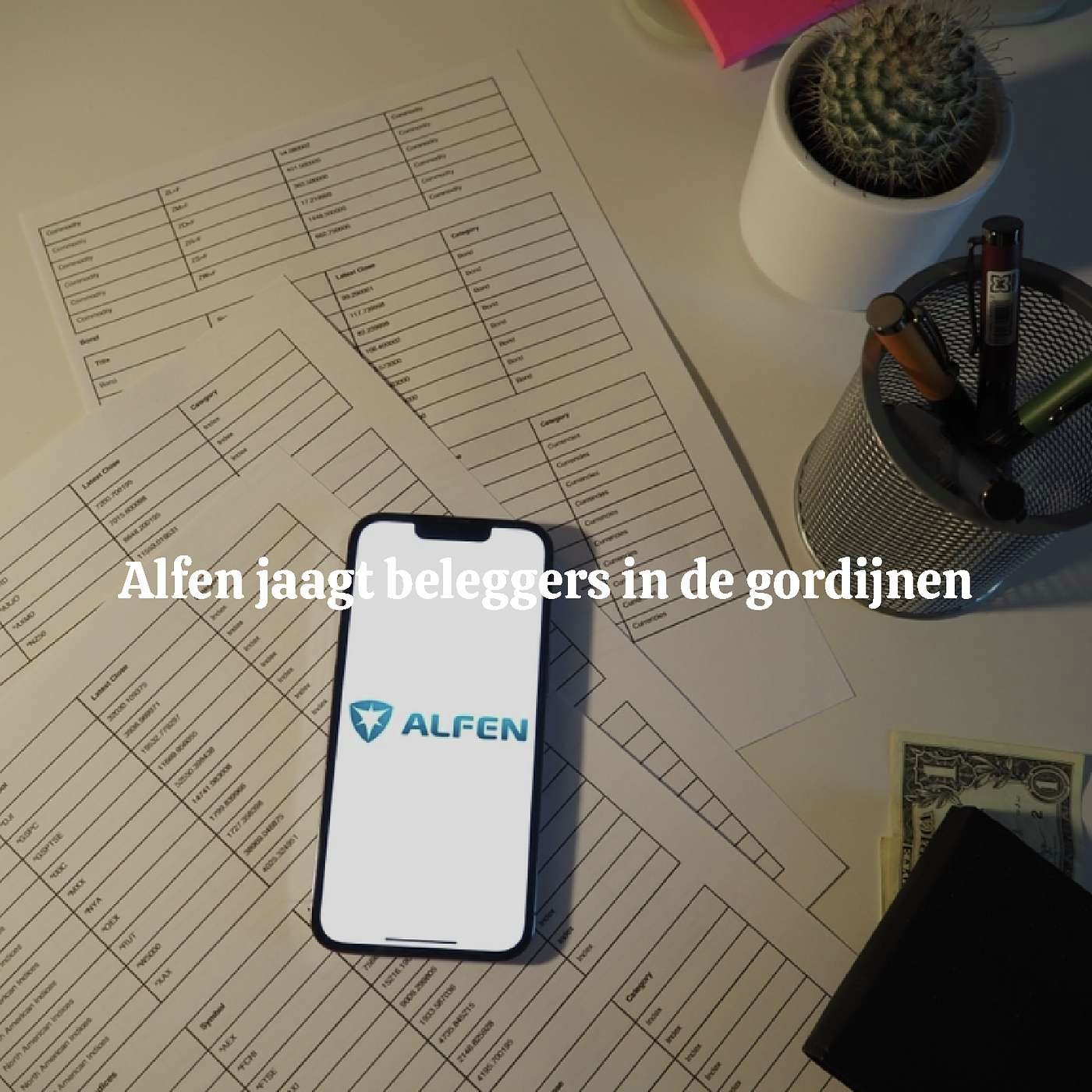 Alfen jaagt beleggers in de gordijnen