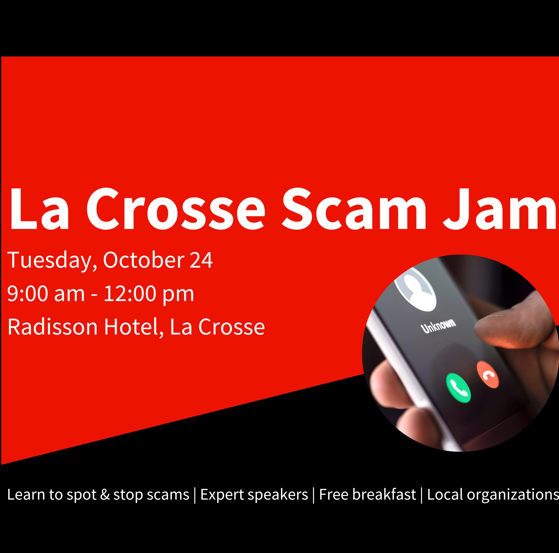 Talking frauds, scams in prelude to LaX Scam Jam Oct. 24