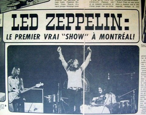 Led Zeppelin in Montreal 1970