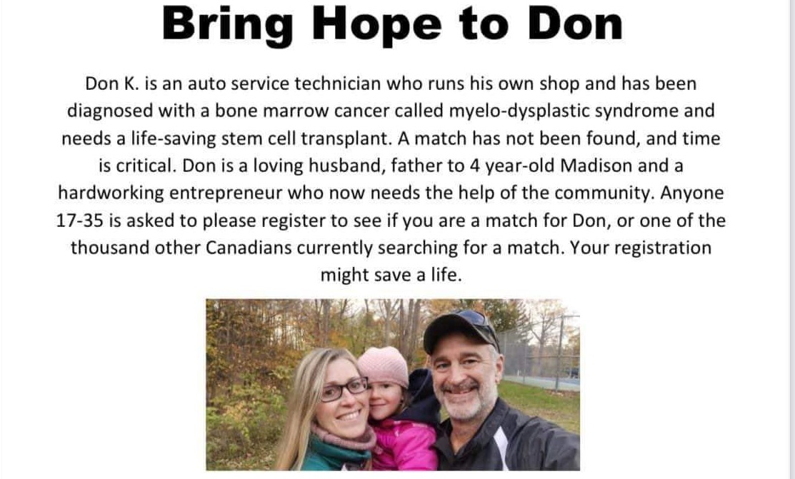 HELP Save An Ottawa Man's Life on Monday!