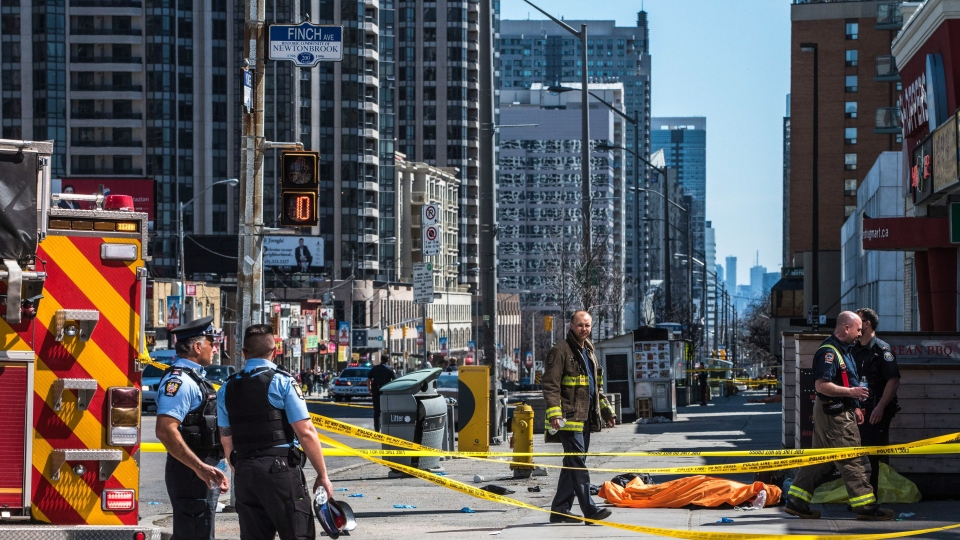 Police interview with alleged Yonge Street van attacker