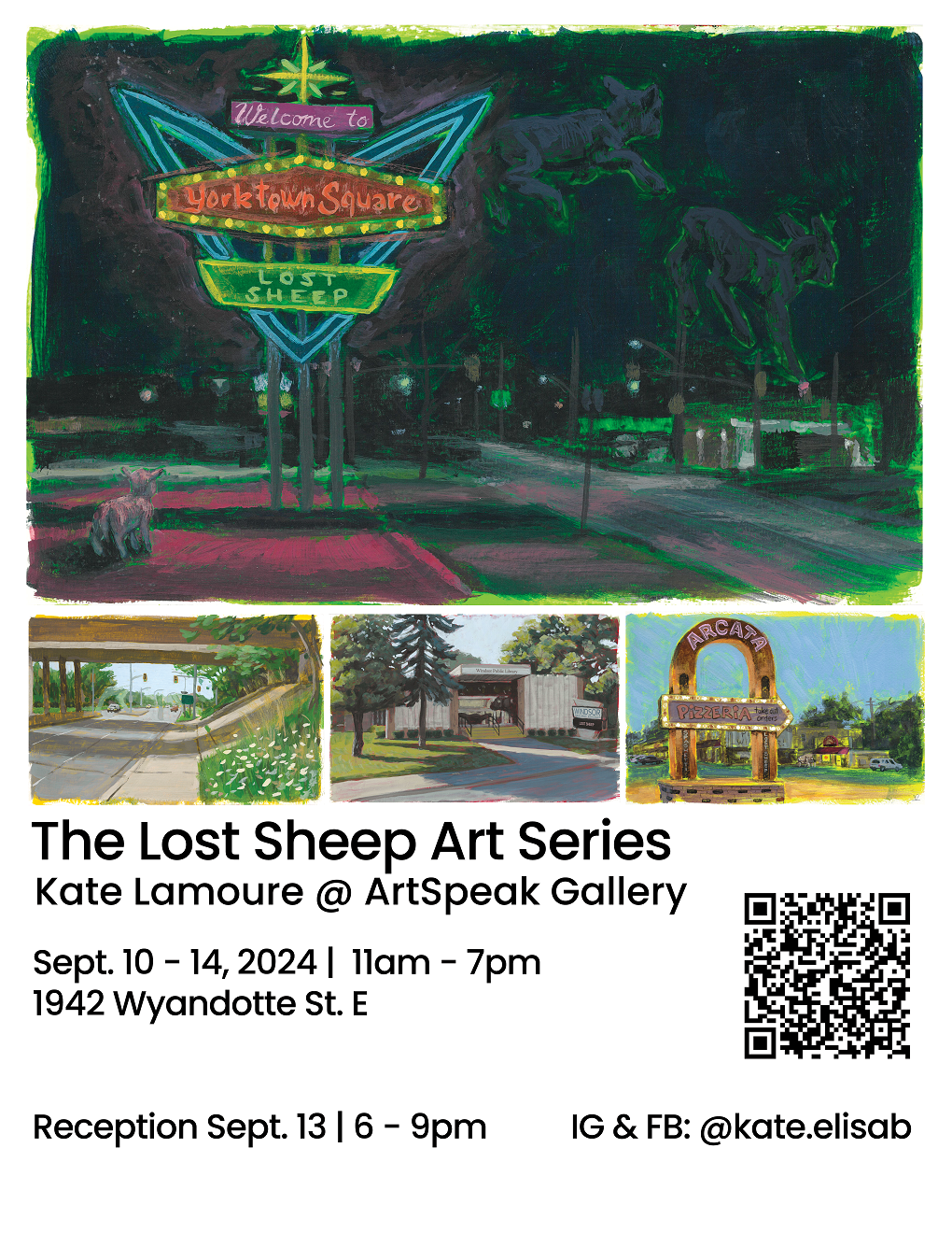 The Lost Sheep Art Series on display this week at ArtSpeak Gallery