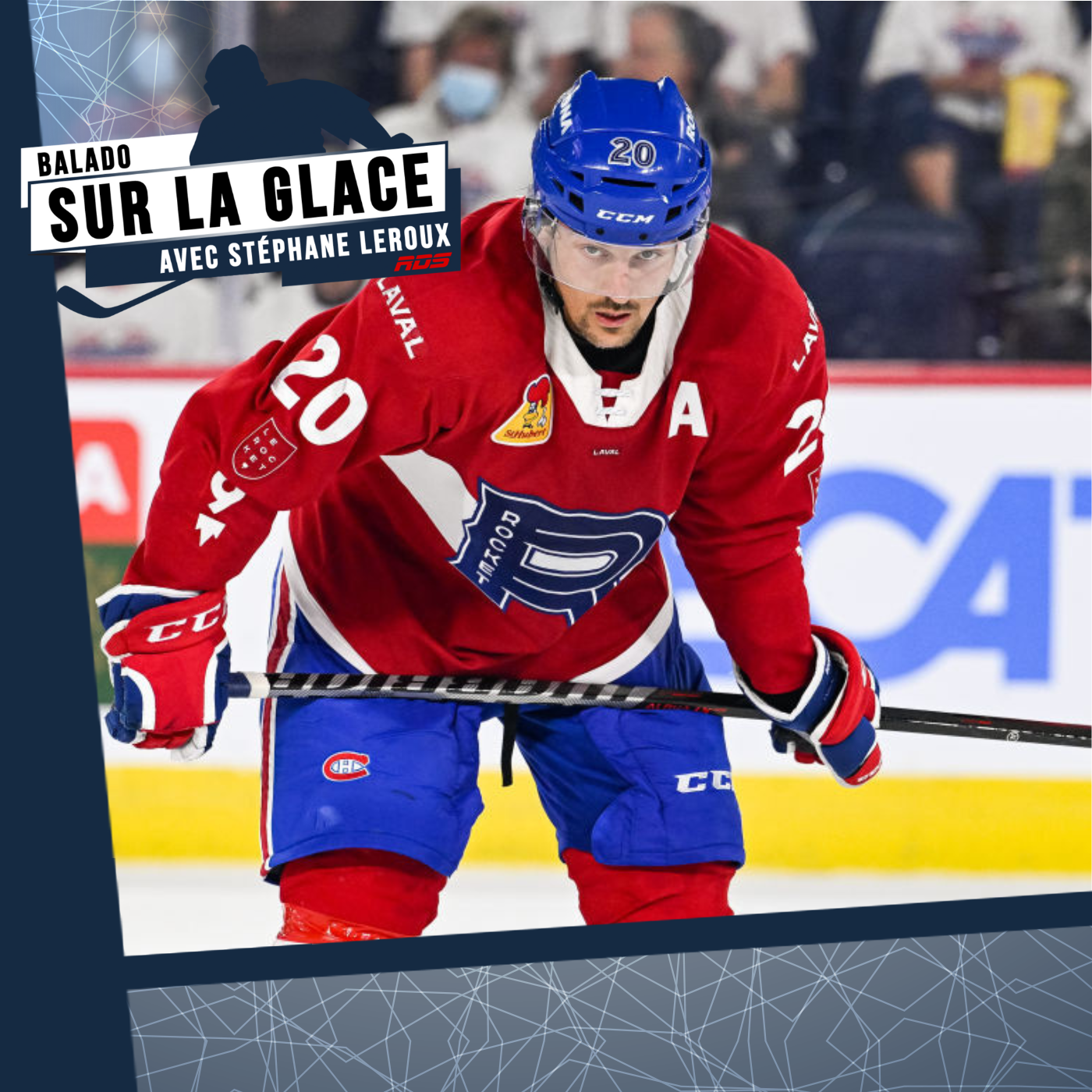 Sur la glace : Gabriel Bourque, Sylvain Favreau et Mario Pouliot