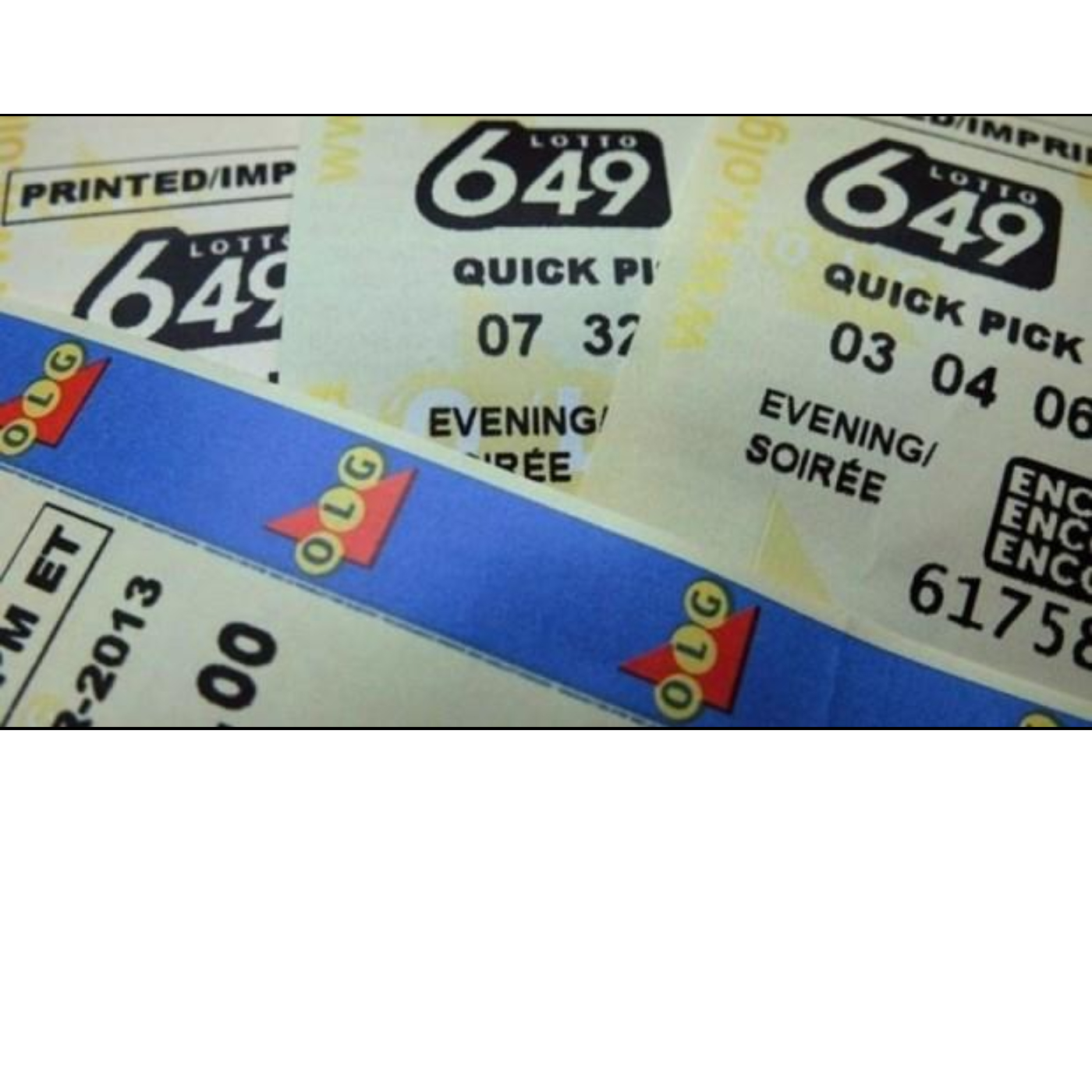 This weekend's unofficial winning lottery numbers