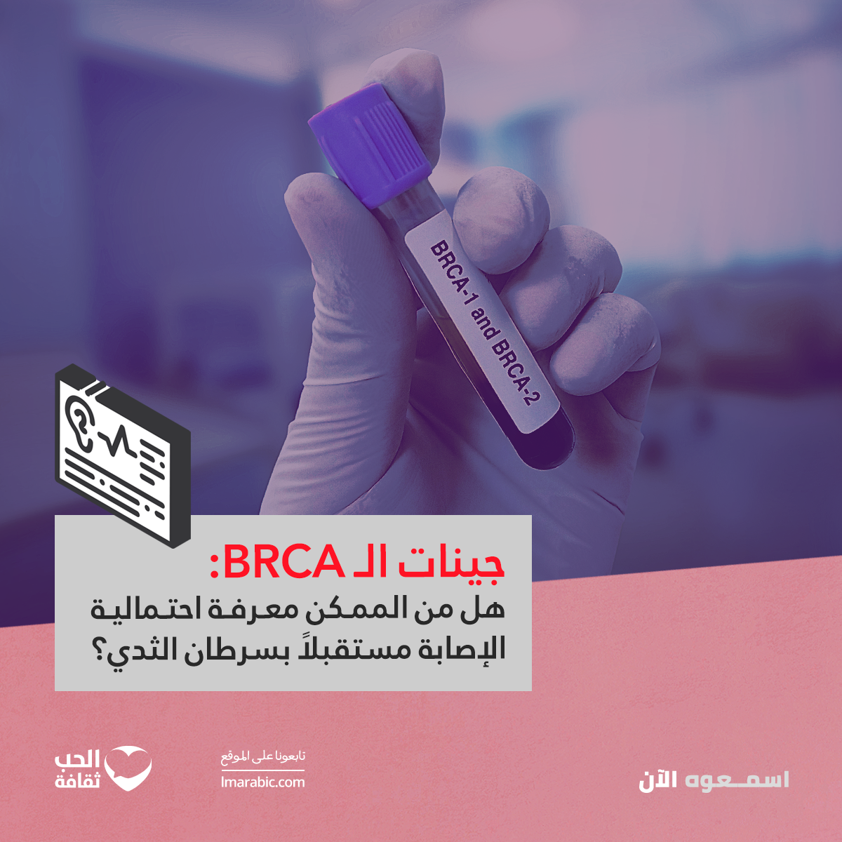 جينات الـBRCA هل من الممكن معرفة احتمالية الإصابة مستقبلًا بسرطان الثدي؟