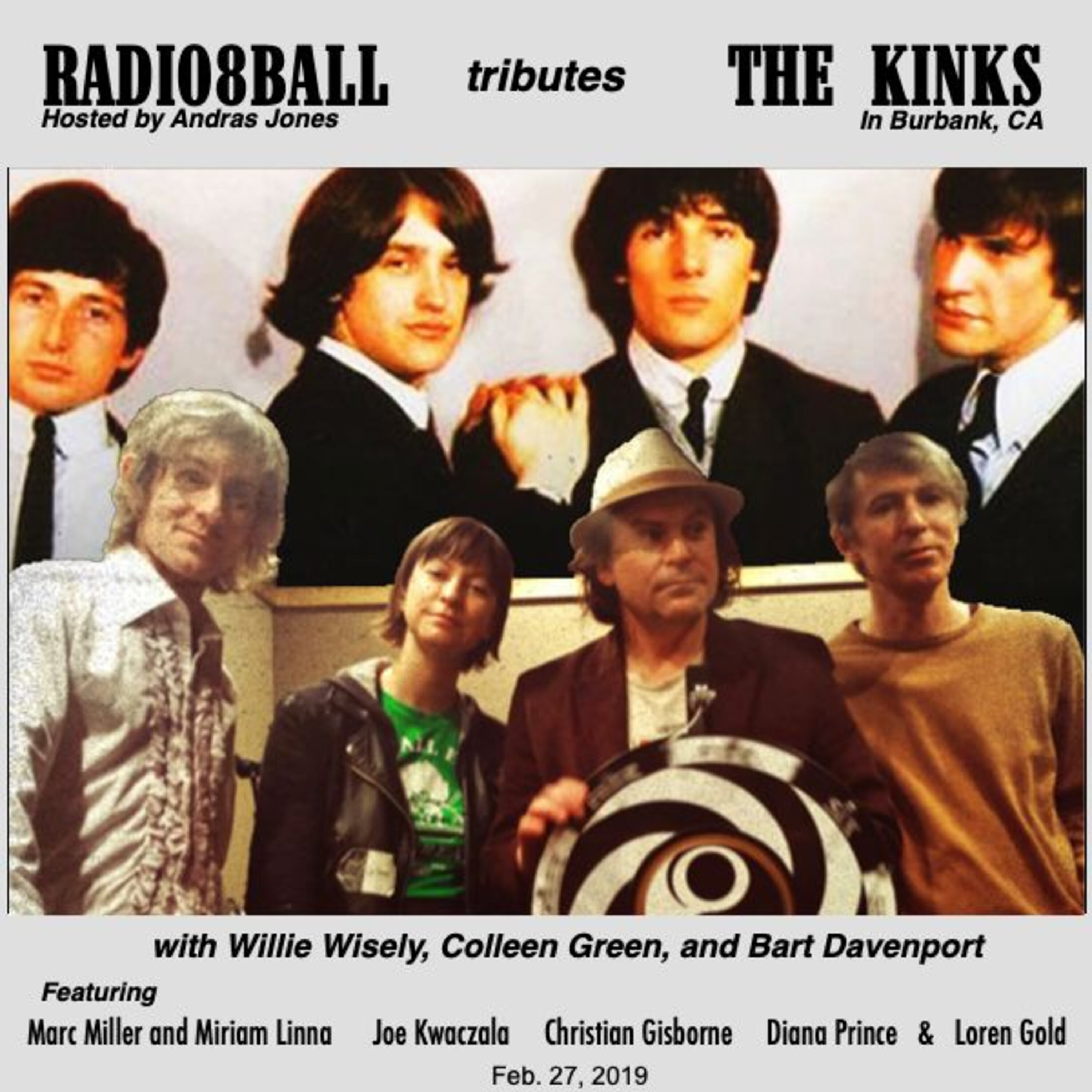 540: KINKS TRIBUTE - Christian Gisborne & The Radio8Band (Davenport, Wisely, Green & Jones) (February 27,  2019)