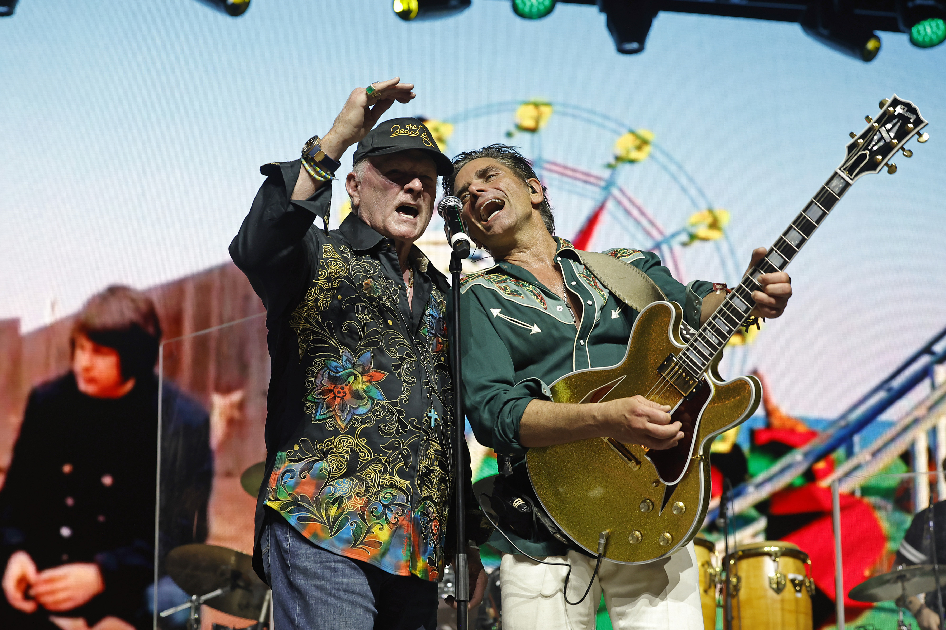 Mike Love and John Stamos at Stagecoach 2024
