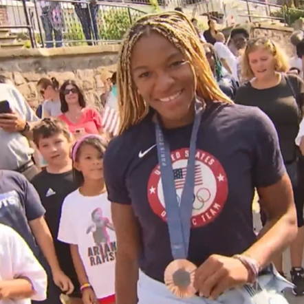 Montgomery County town welcomes home US women's rugby Olympian