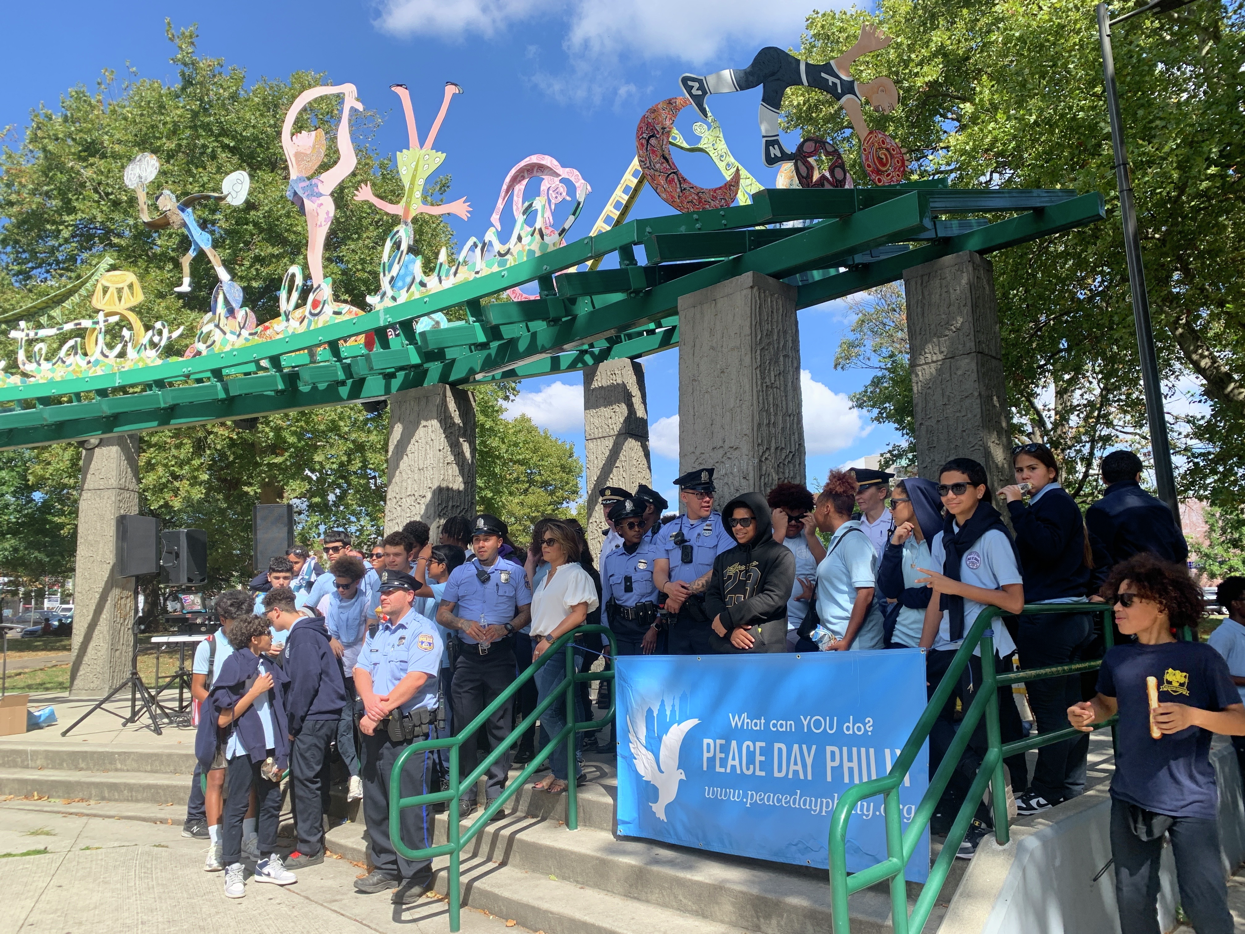 Philly students, officers celebrate International Day of Peace in Kensington