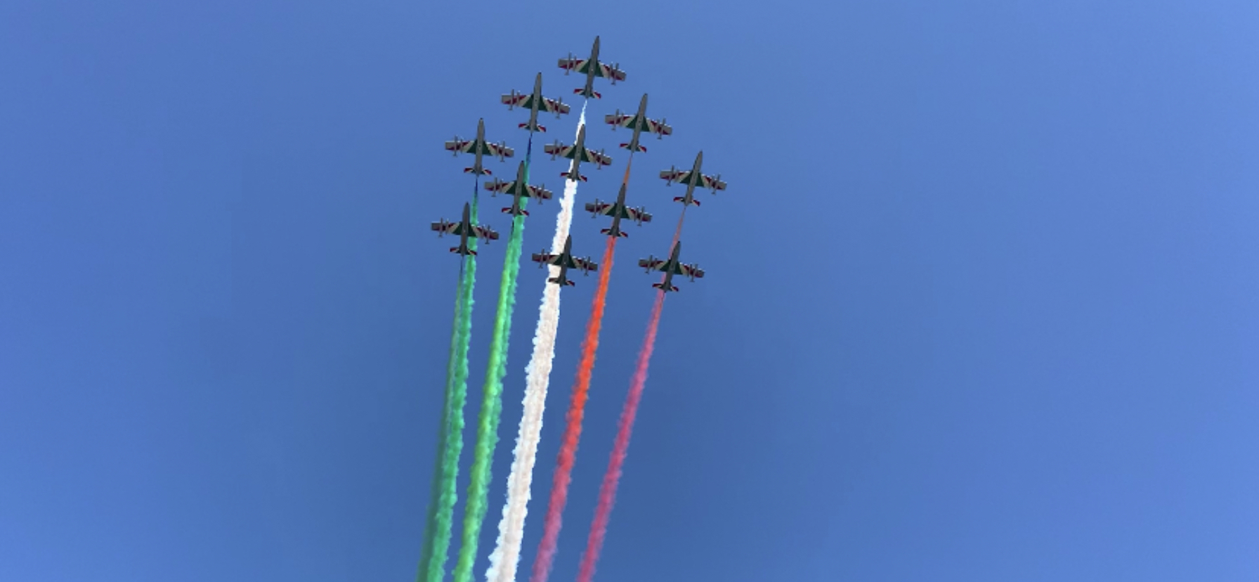 Italian Air Force jets shriek across Philadelphia sky in vibrant flyover ahead of Ocean City air show