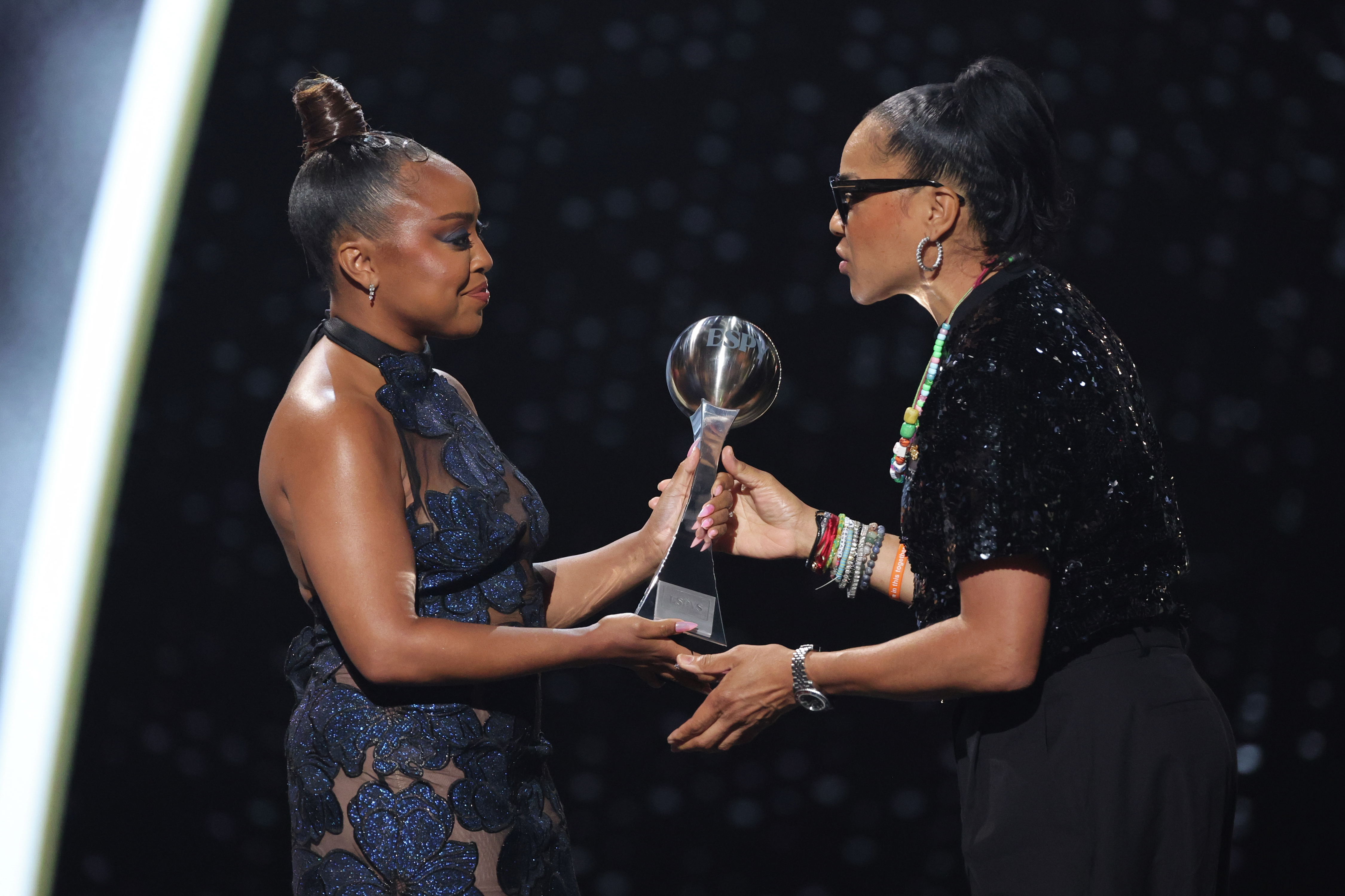 Philly native Dawn Staley receives Jimmy V Award for Perseverance at 2024 ESPYs