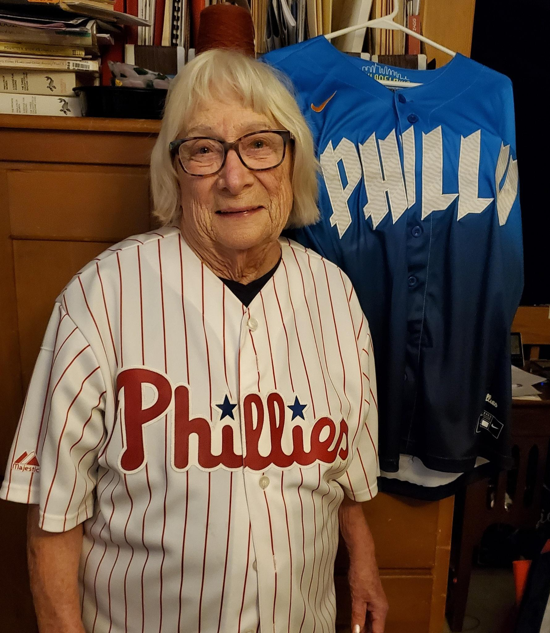 Freda Schopfer says it takes a lot to be a Phillies fan, but it's 'part of your heart'