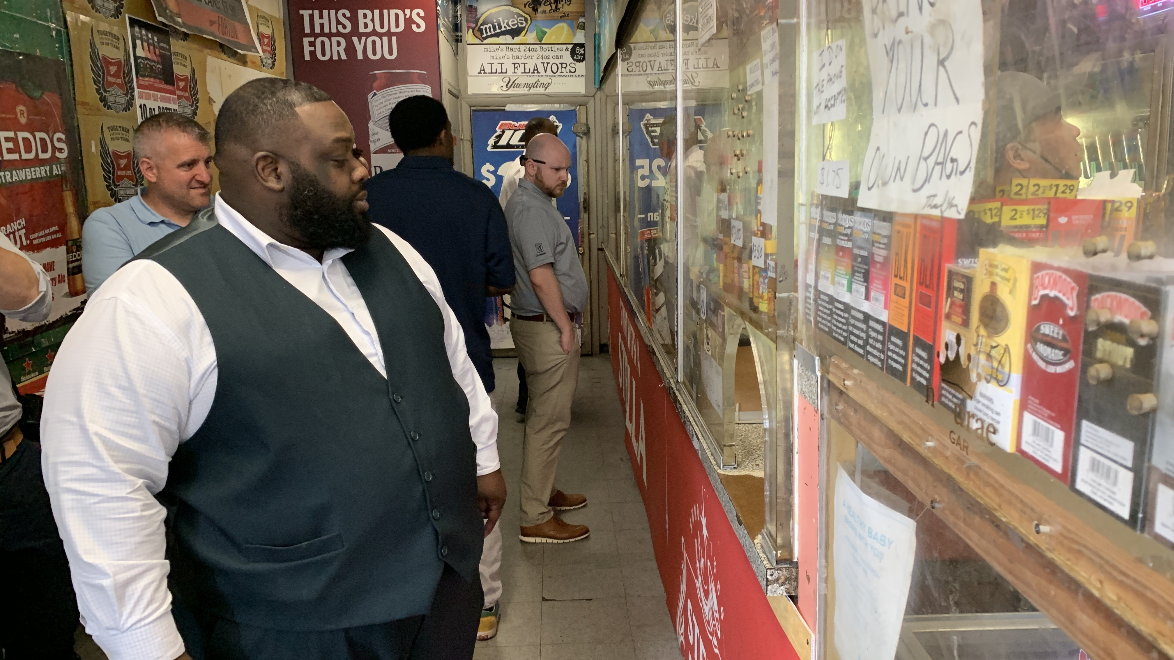 Legislative task force mounts fact-finding tour of Southwest Philly ‘stop and go’ stores