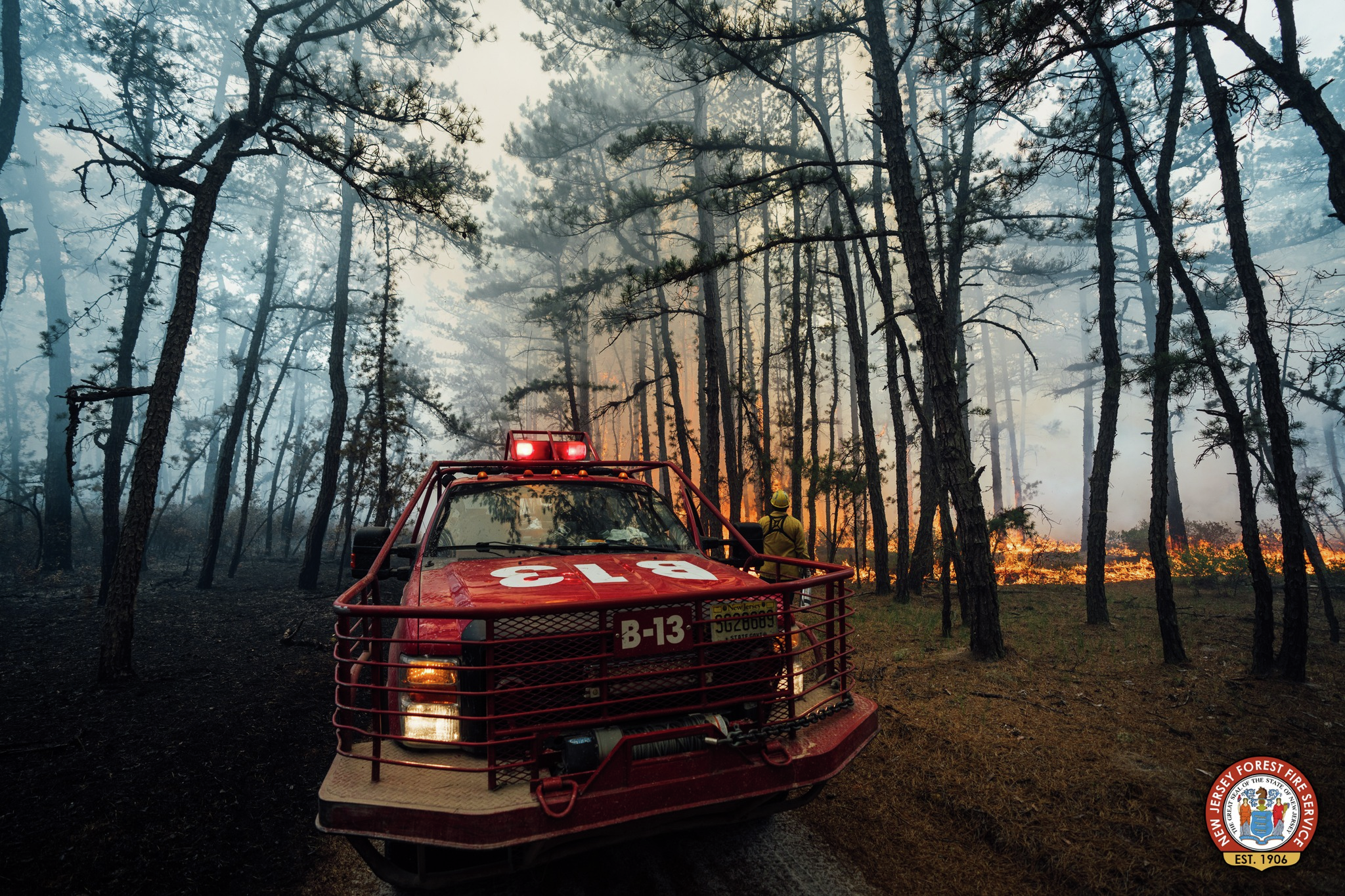 Wharton State Forest wildfire that was sparked by fireworks is now 90% contained