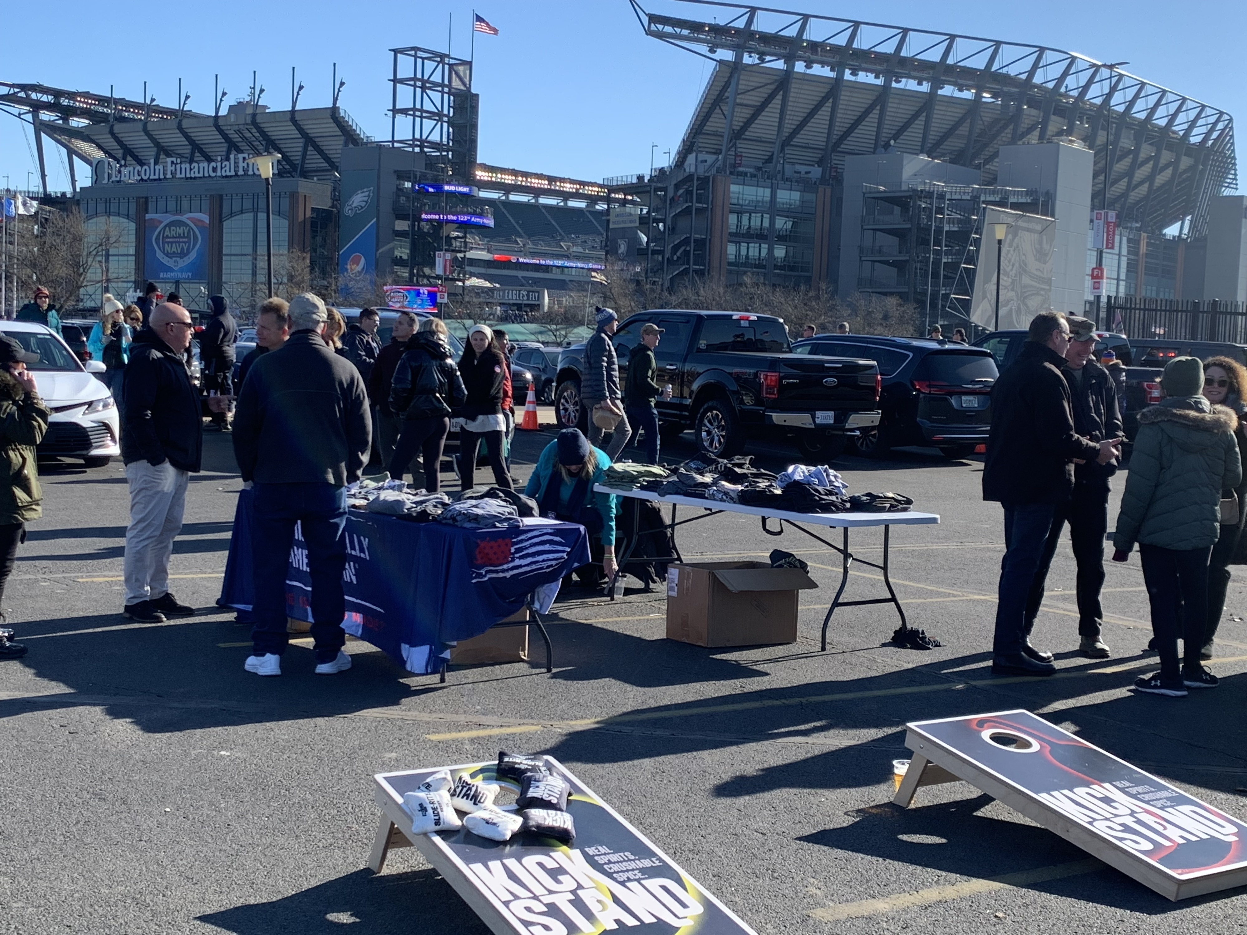 Fans come together for Army-Navy Game tailgating