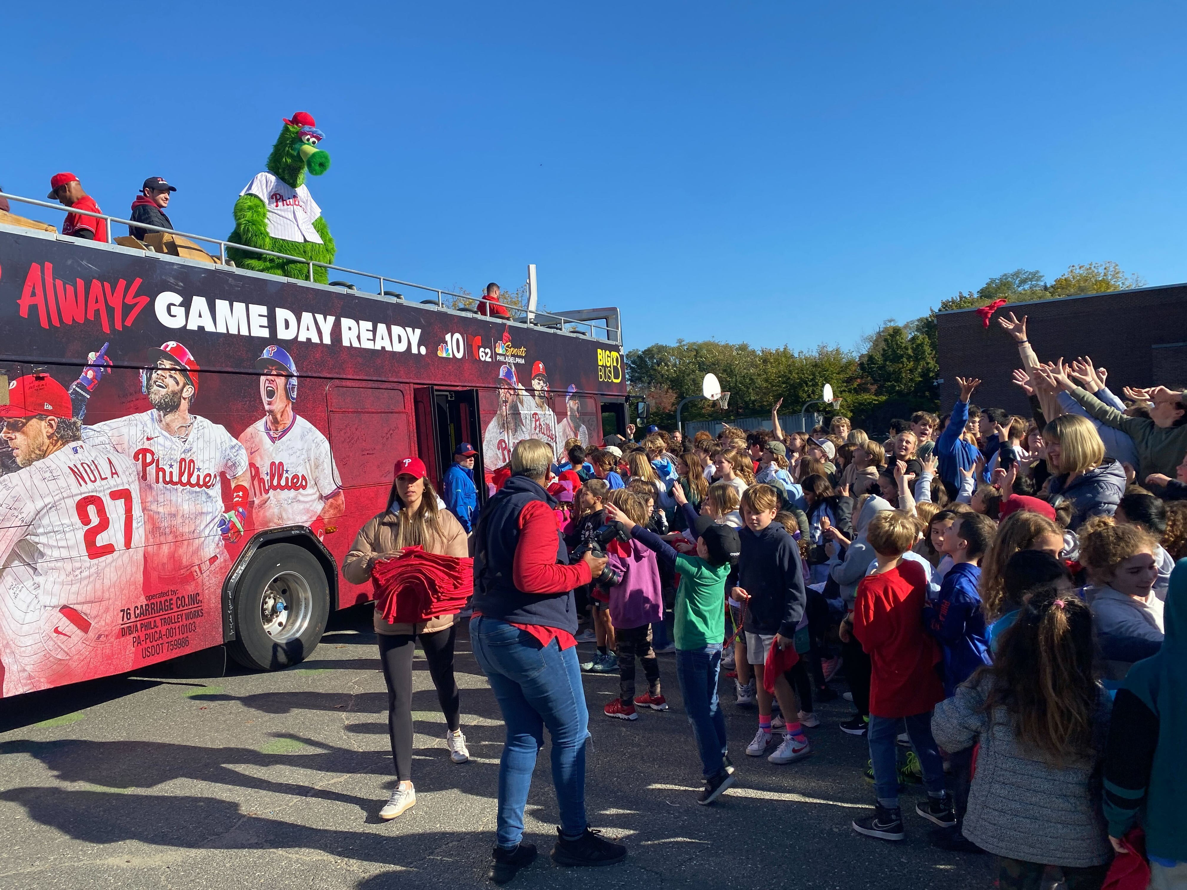 Rally for Red October Bus greets massive crowds around the region, by Philadelphia  Phillies