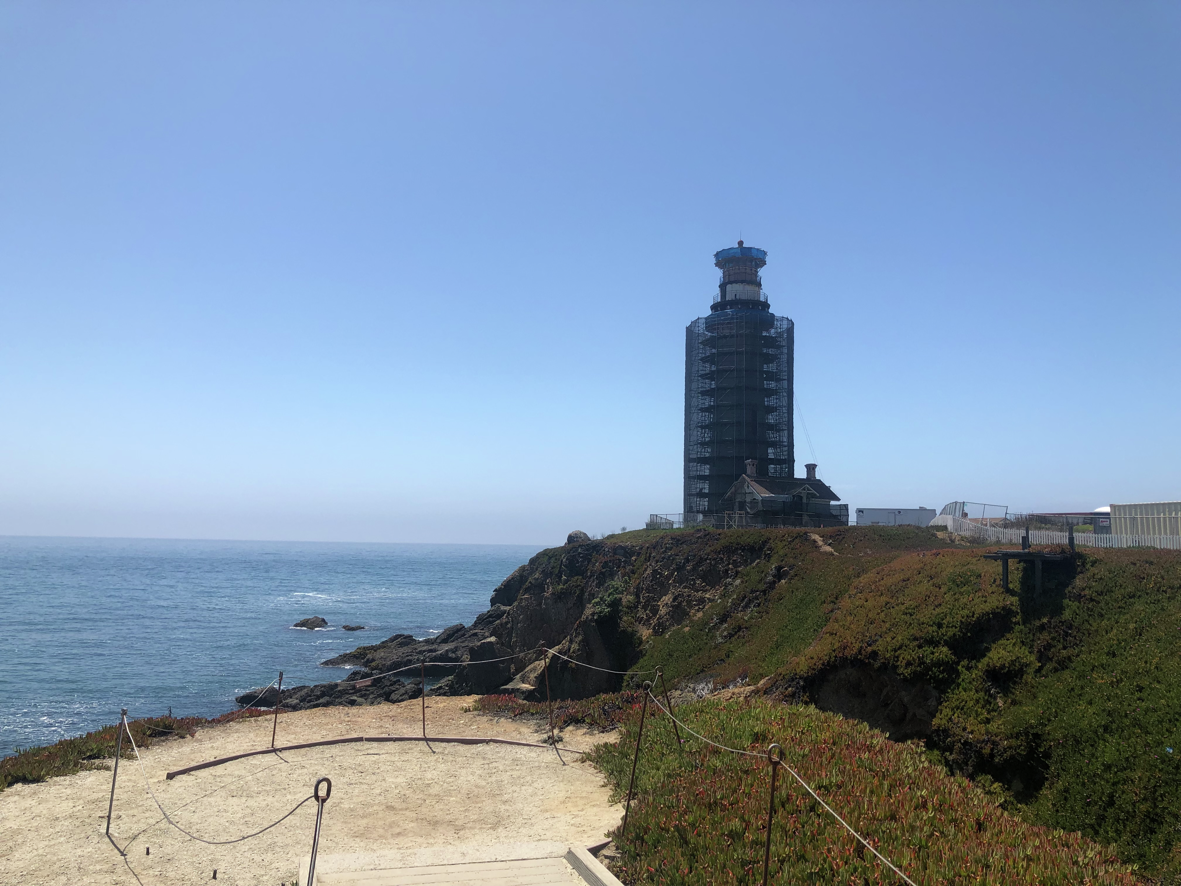 Pigeon Point's lighthouse is getting restored