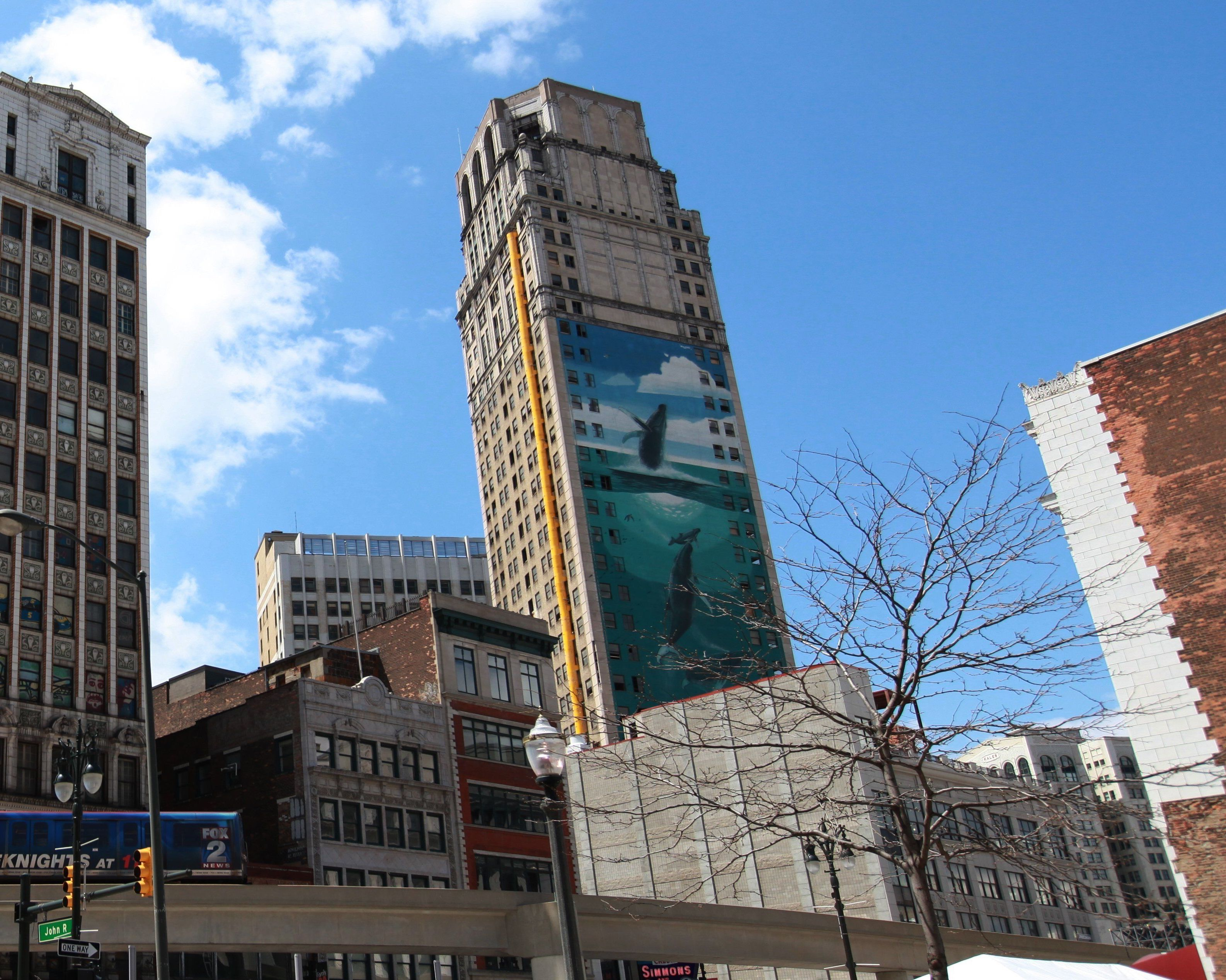 A fight over whales in Detroit: Should the mural be forcibly uncovered?