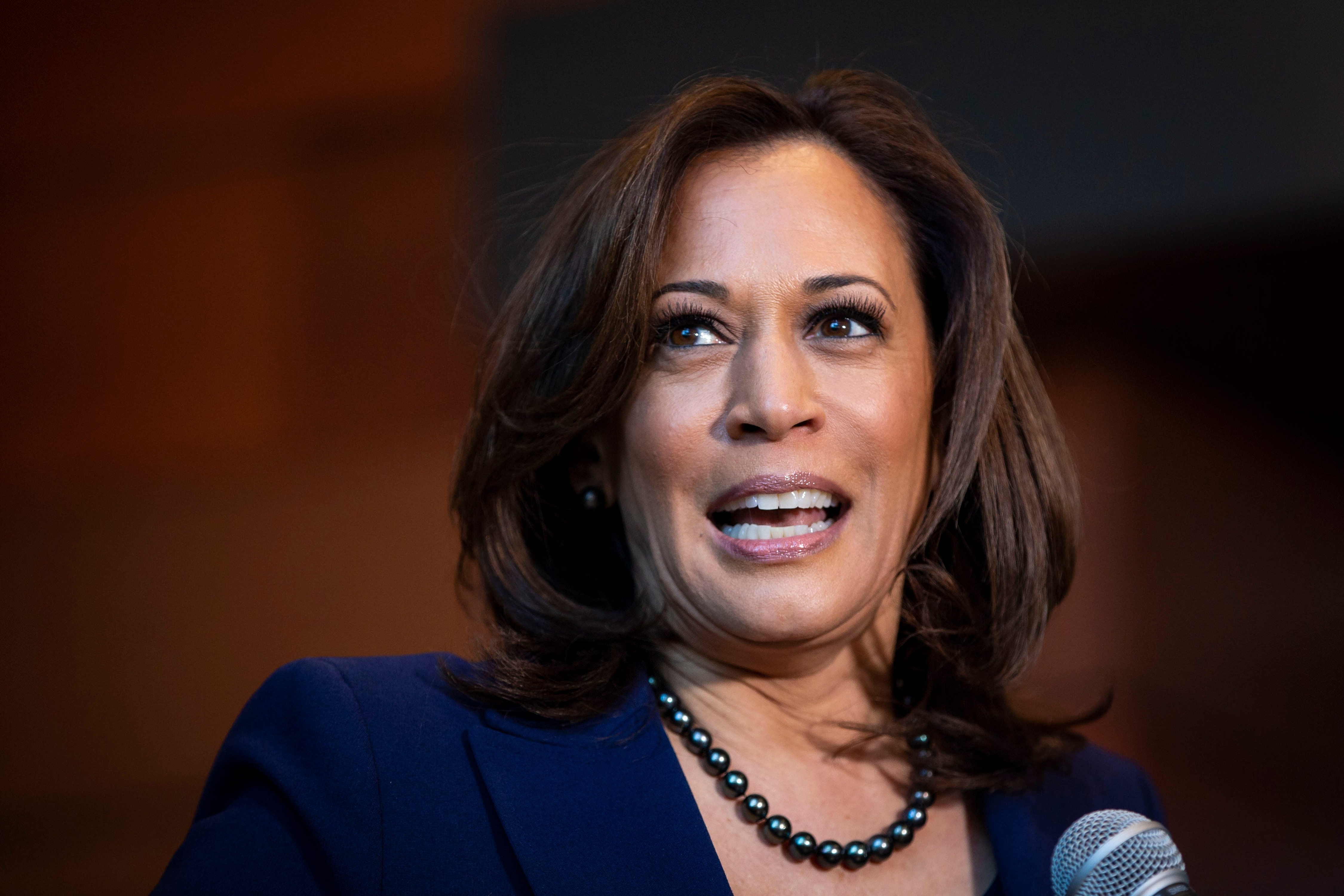 Dr. Rashad Richey and Sen. Kamala Harris 