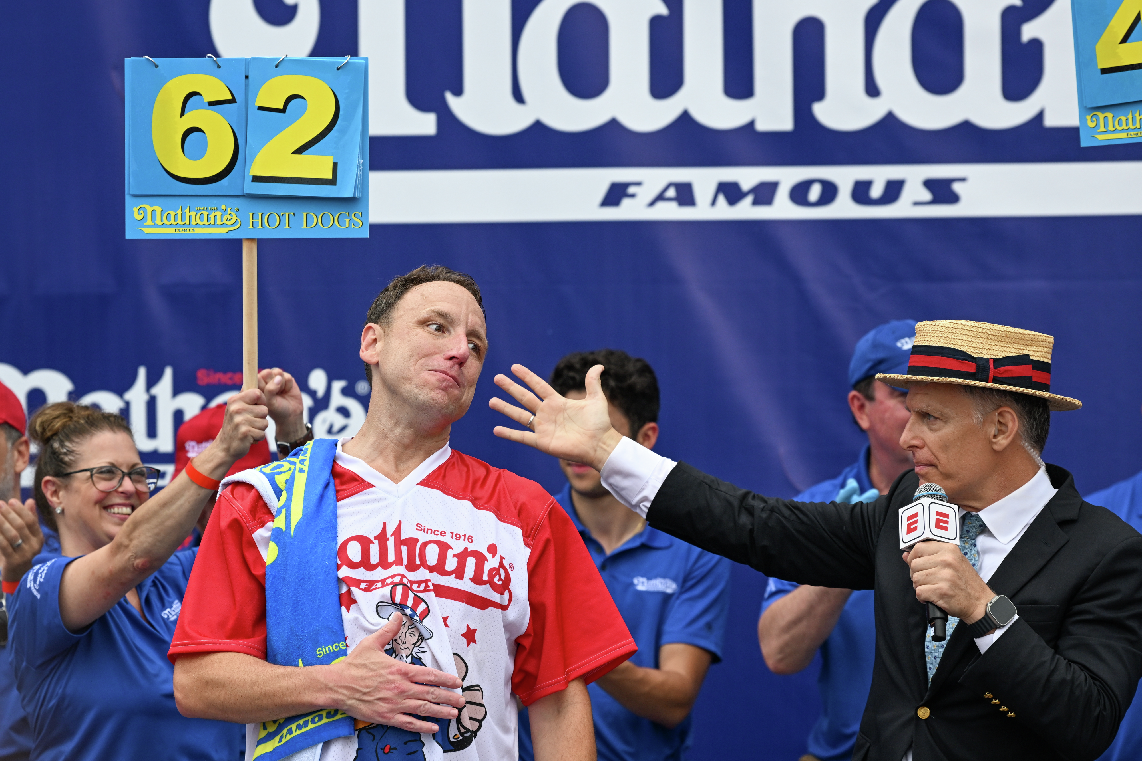 ON THE RECORD: Will Joey Chestnut compete in Nathan's Hot Dog contest this July 4th?