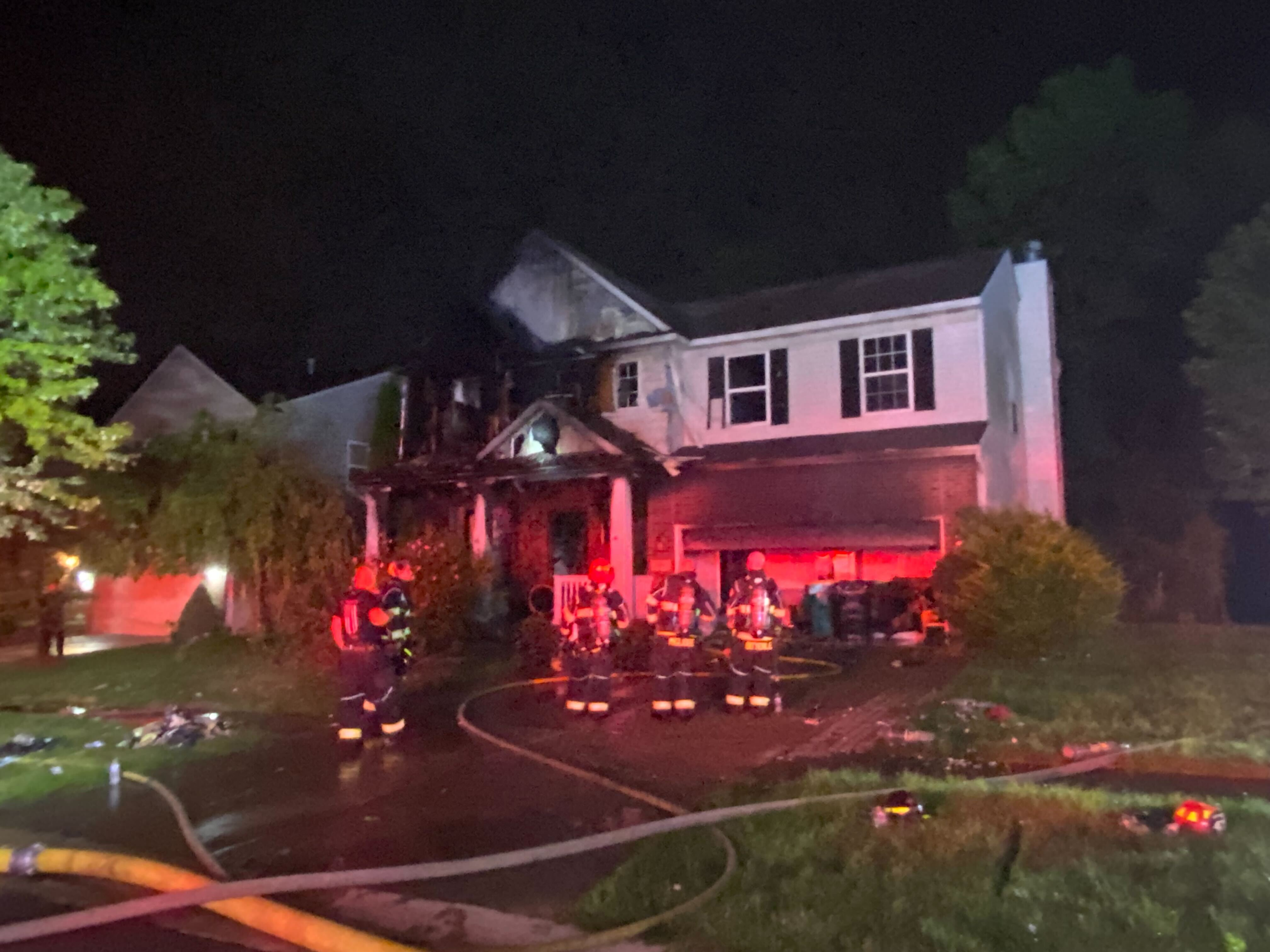 Fire breaks out in a Farmington Hills home, two injured.