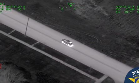 MSP helicopter keeps tabs on stolen vehicle, leading to an arrest