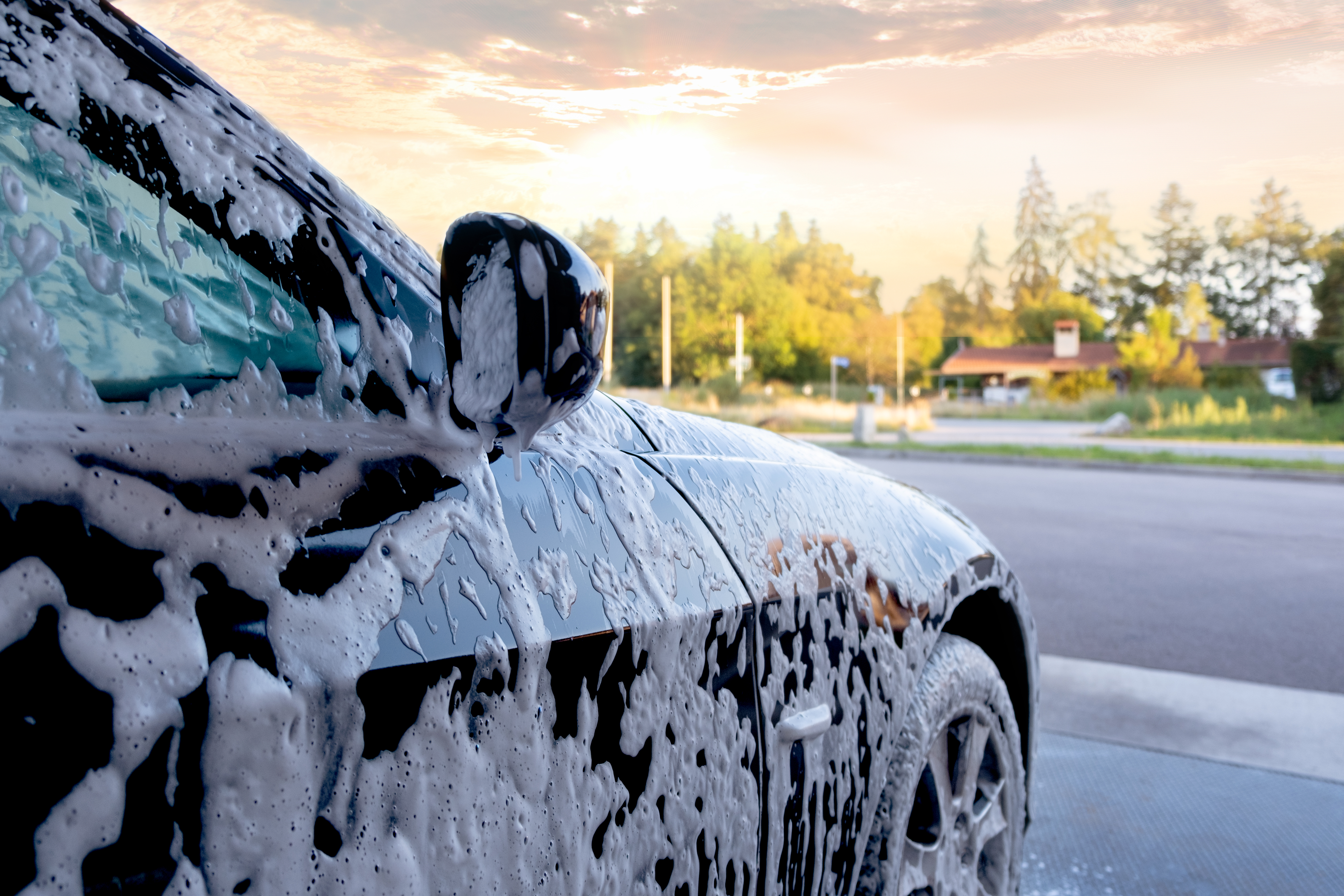 Warm weather makes car washes popular