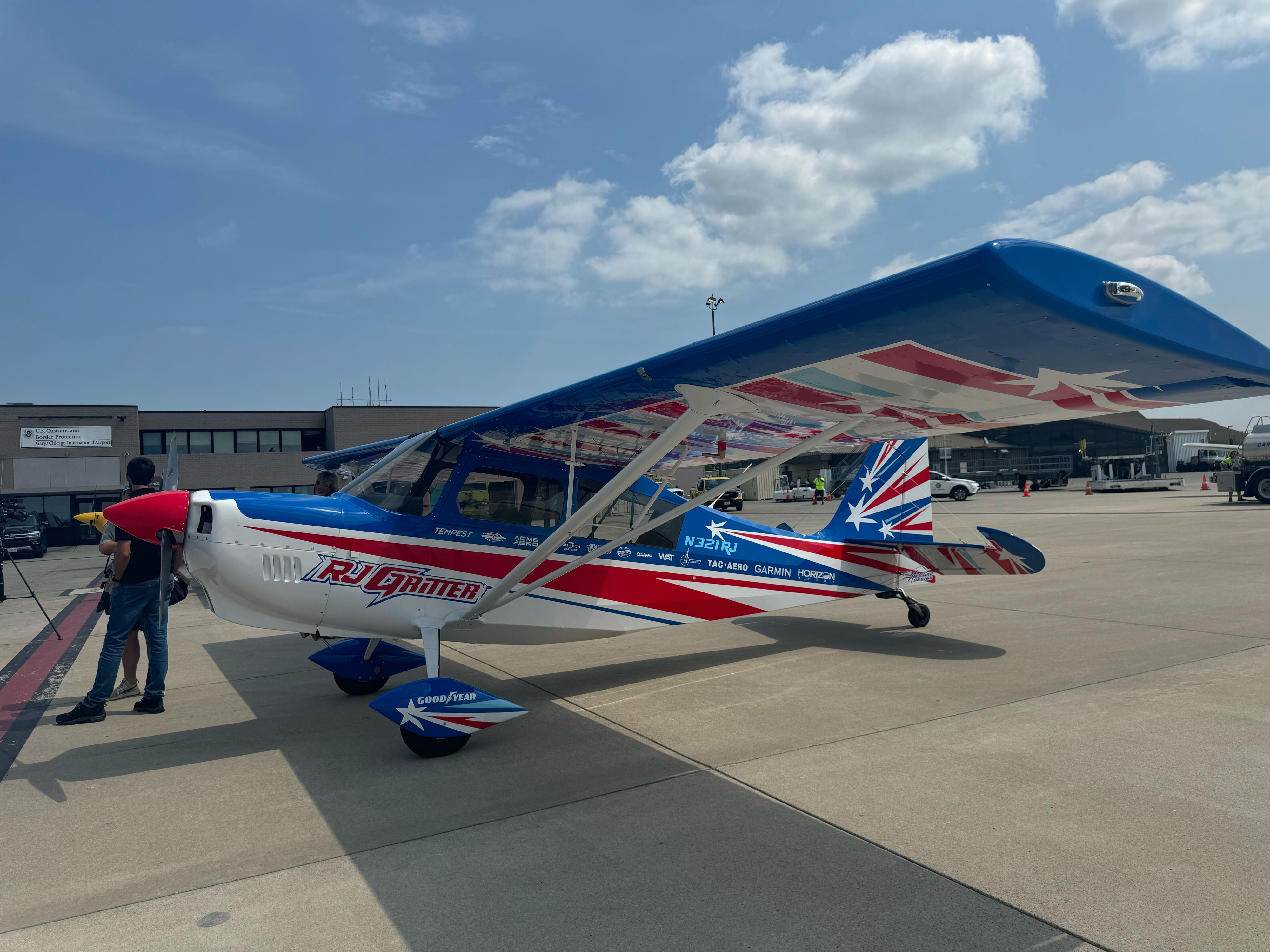 Takeoff has just begun for the Chicago Air and Water Show