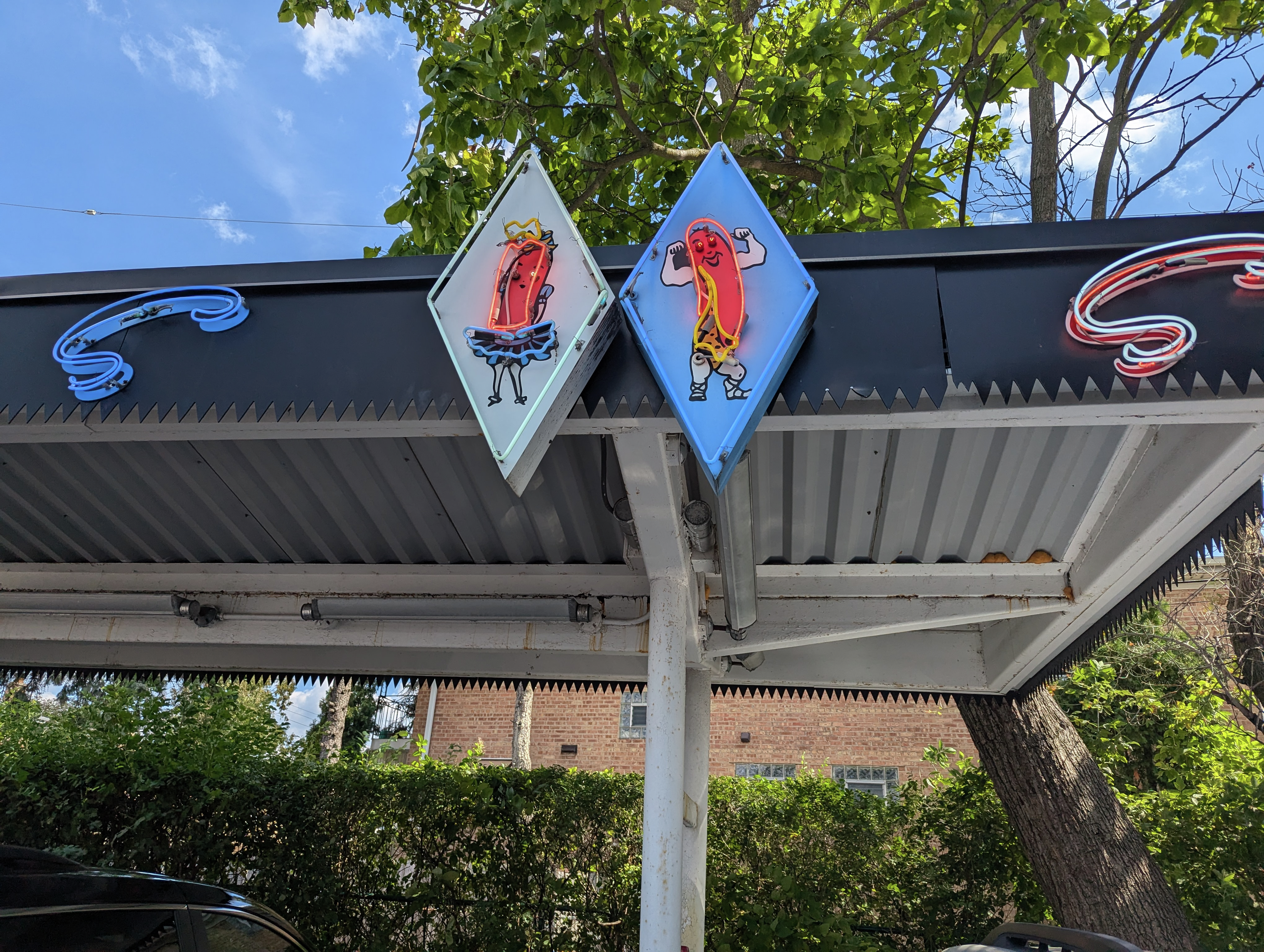 Mascots of the popular Superdawg removed for maintenance