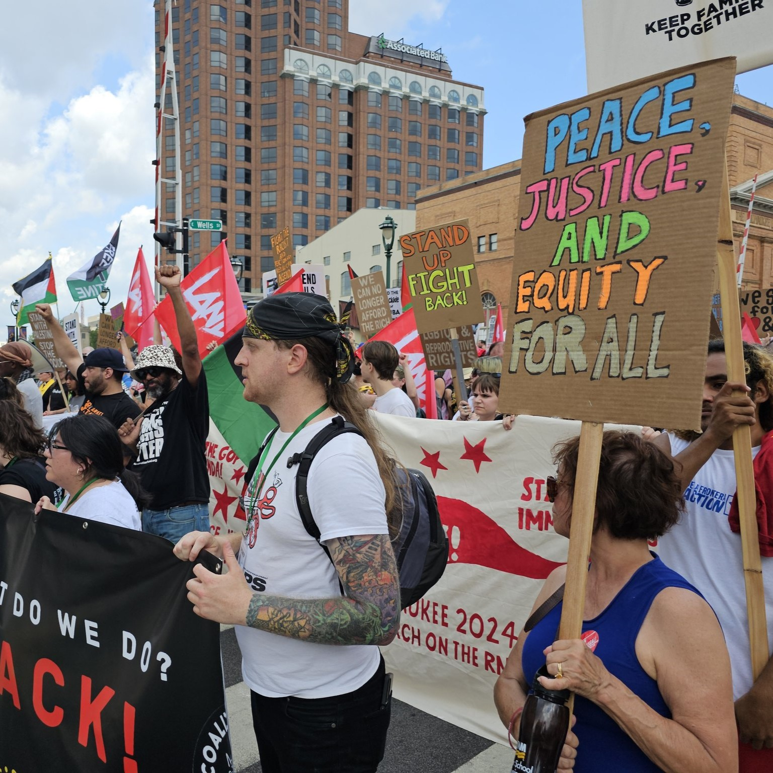 Nearly 1,000 protesters march near Republican National Convention