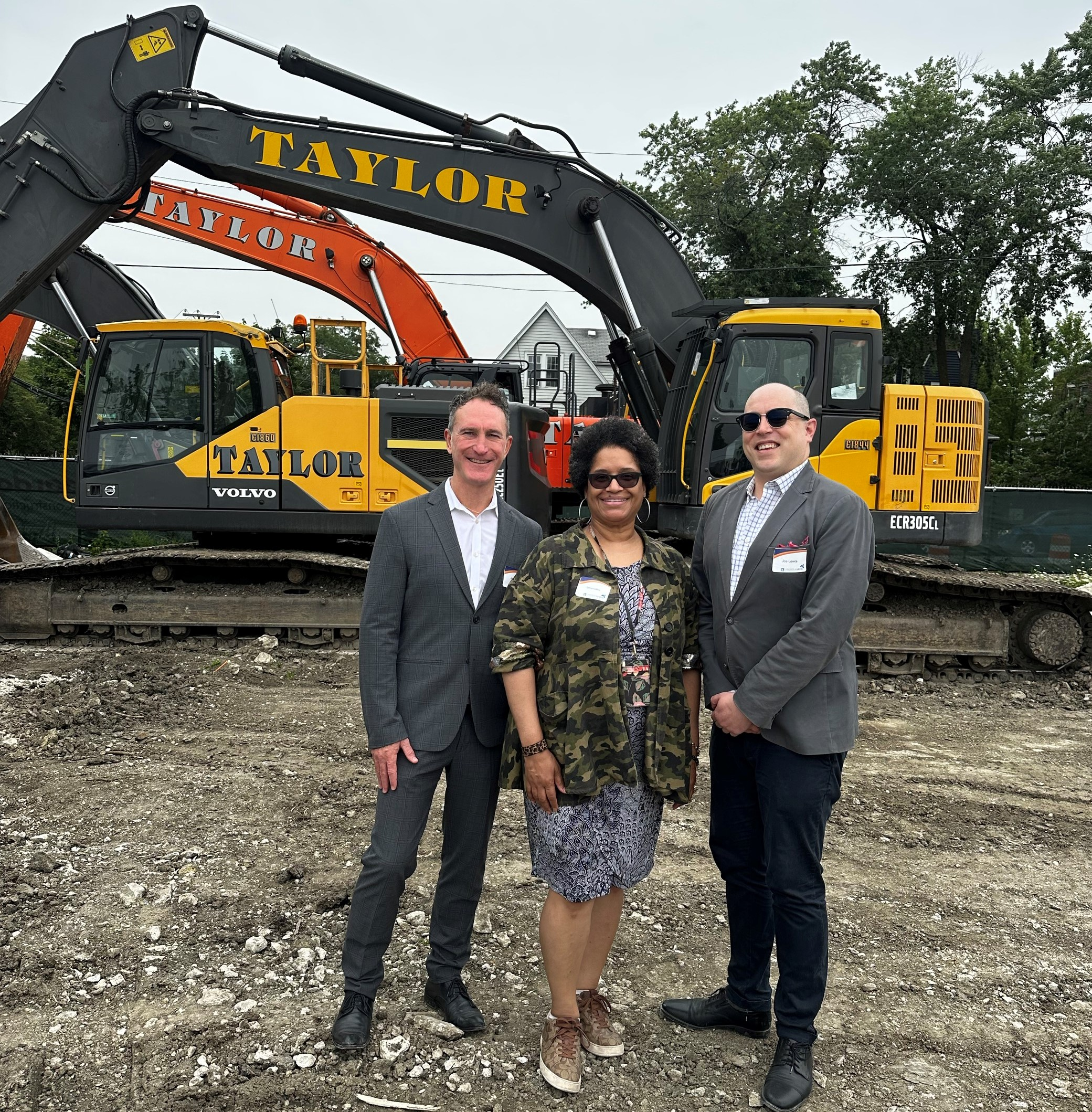 Crews break ground on Logan Square affordable housing development