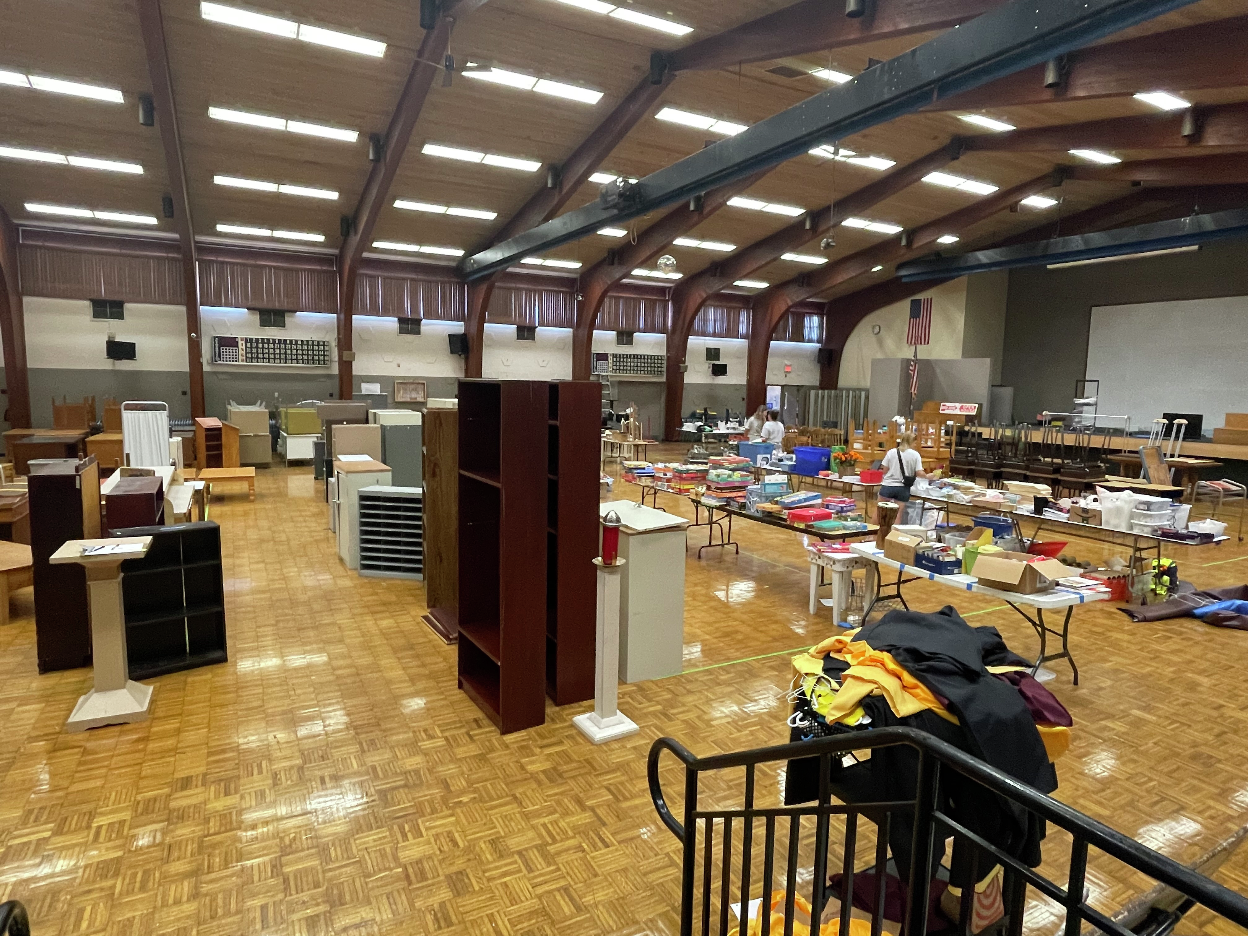 Debbie from Tonawanda at the St. Andrew's church sale on Thursday