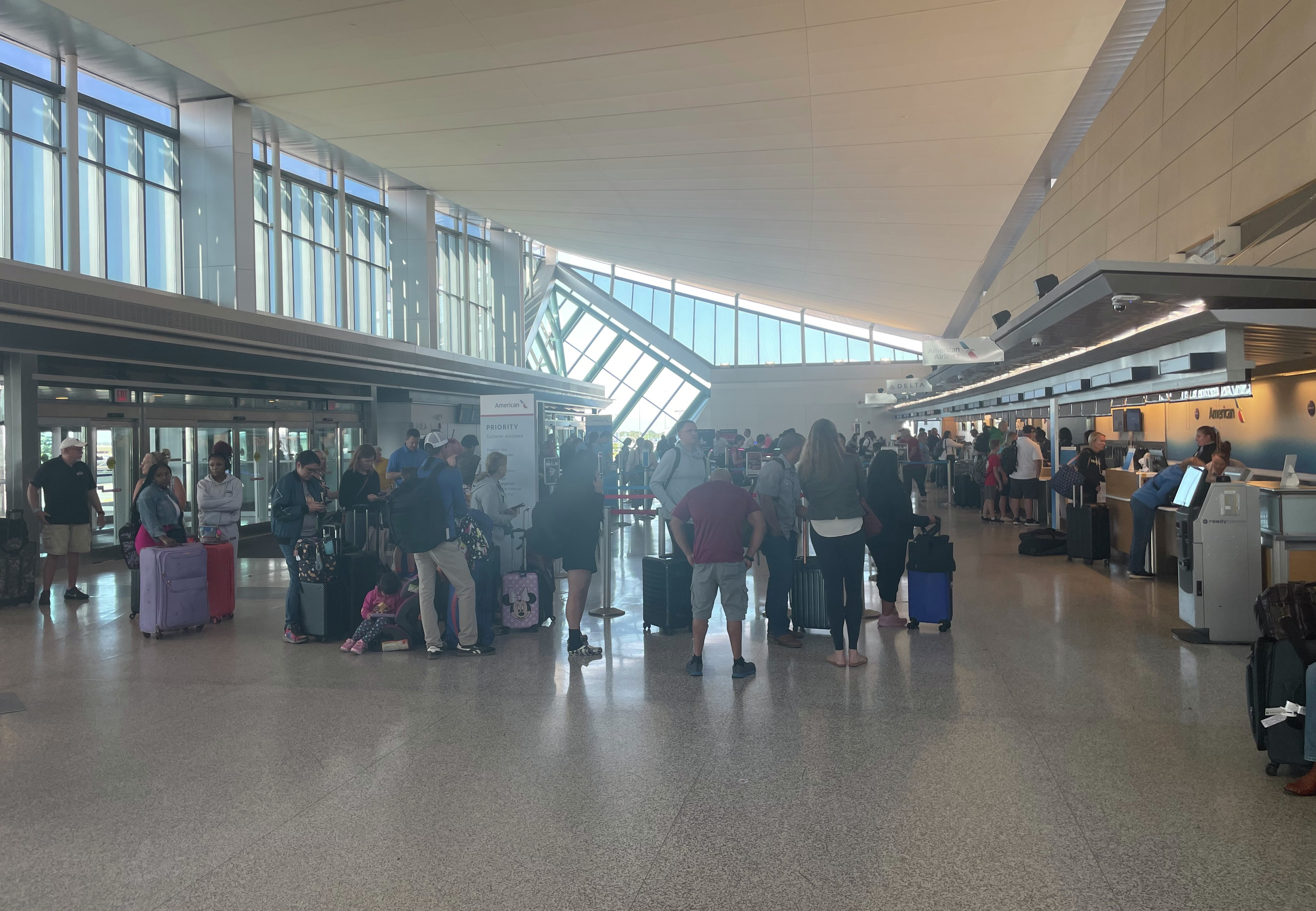 Scott from Depew affected by the outage issues at the Buffalo Niagara International Airport on Friday morning
