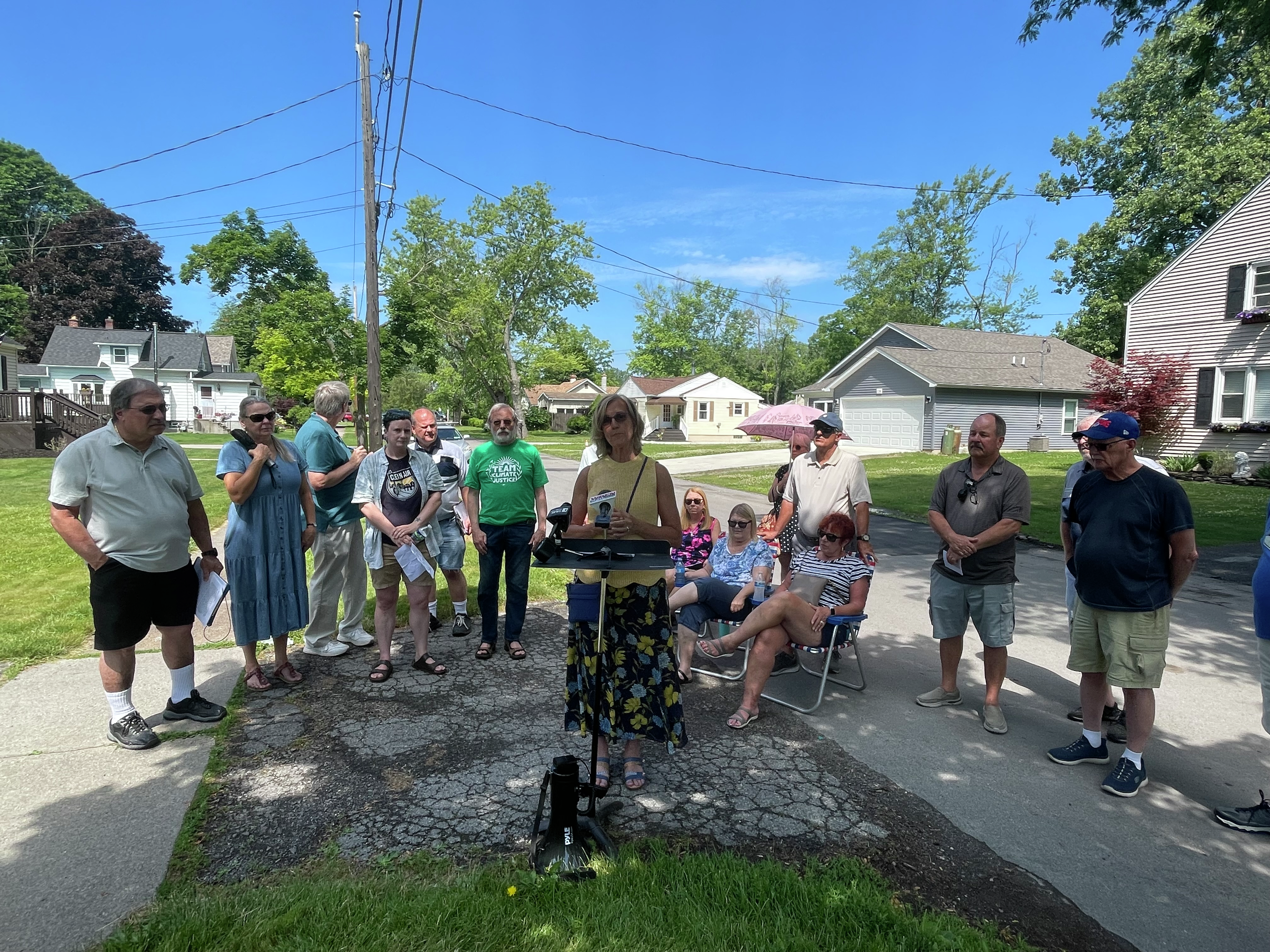 North Tonawanda residents gather to call for an end to crypto-mining by Digihost-Fortistar