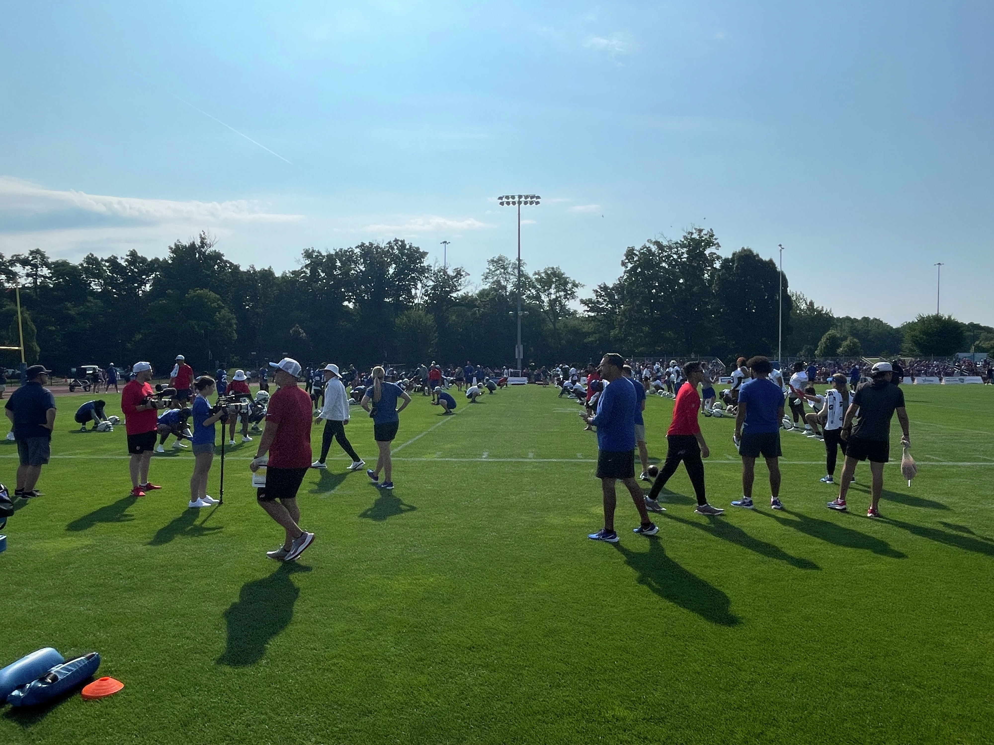 Bills fan Hannah from Brockport taking in Day 1 of Bills training camp at St. John Fisher University in Pittsford