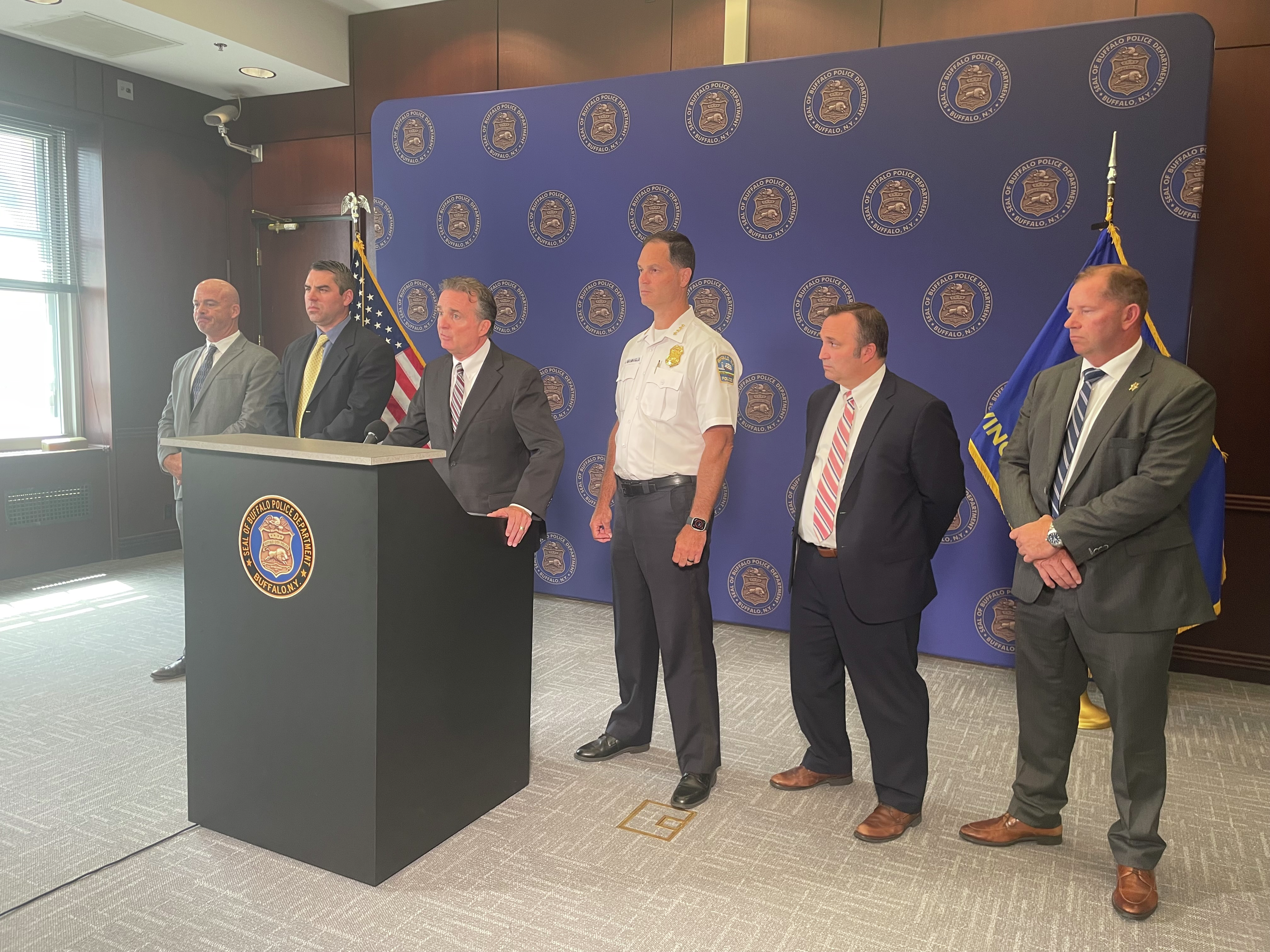 Buffalo Police, Erie County Sheriff's Office and the Erie County District Attorney's Office announce the arrest of an Assistant District Attorney for official misconduct