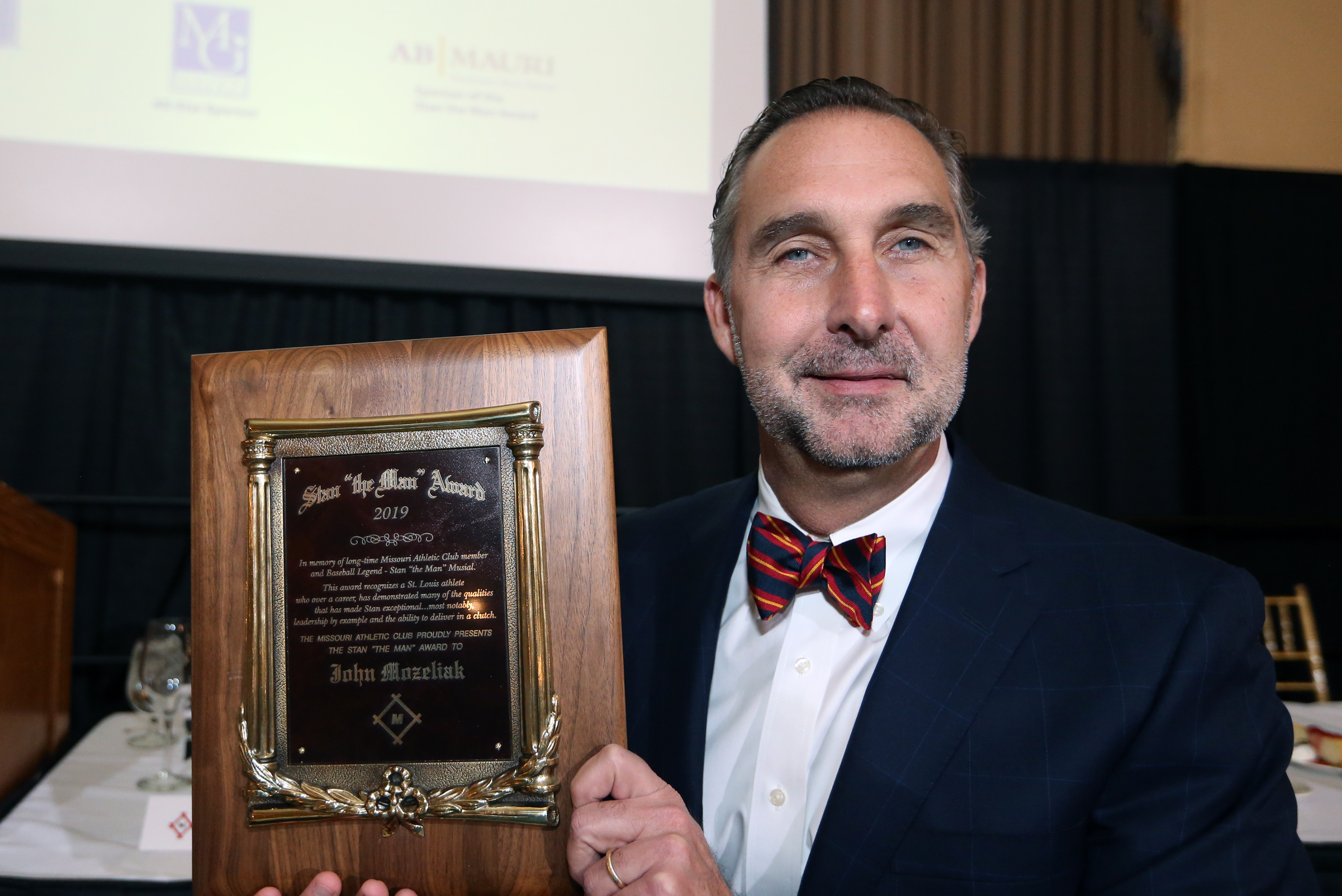 John Mozeliak accepts Stan Musial Award at 2019 Jack Buck Awards