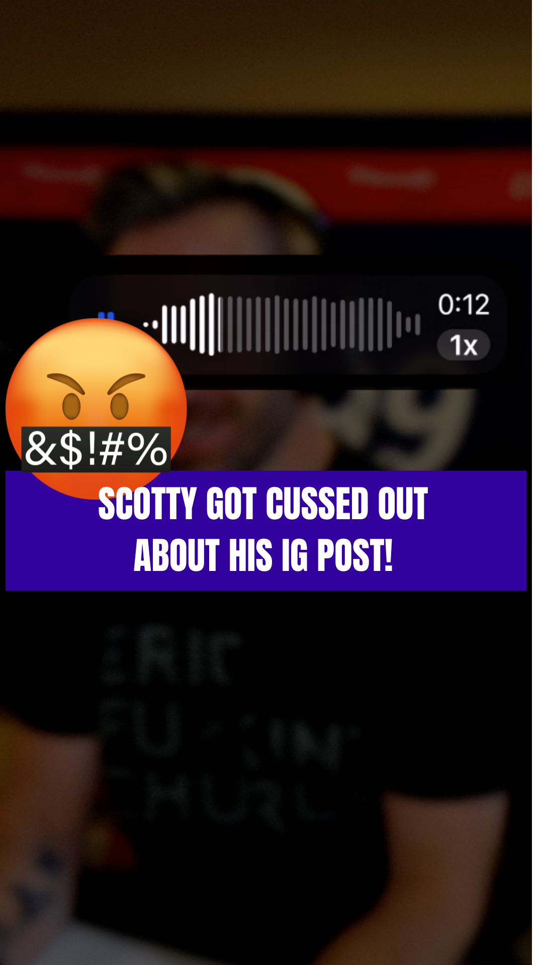 Scotty Got Cussed Out For One Of His Instagram Posts