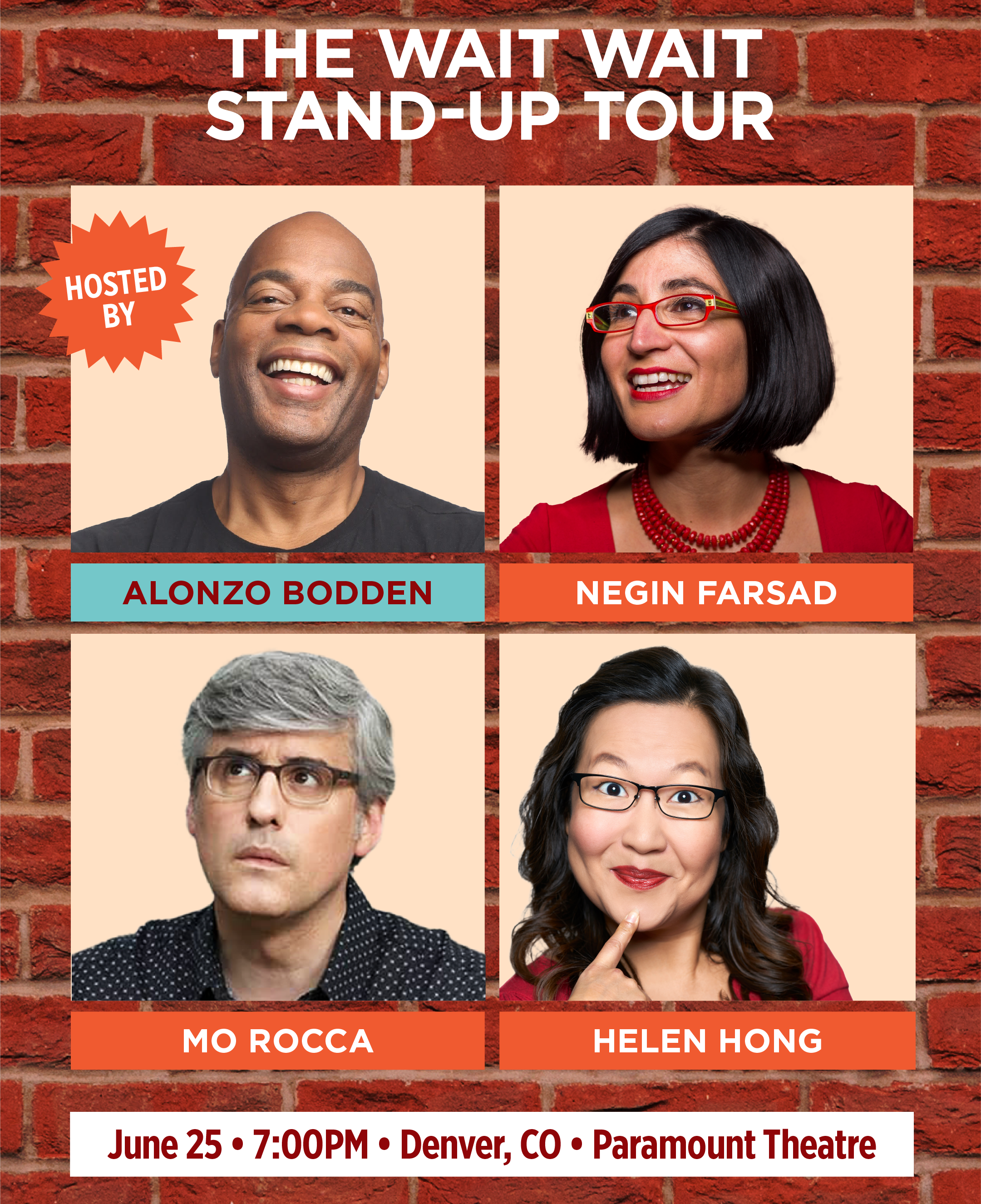 Wait Wait Don't Tell Me Stand-Up Tour On Comedy 1031